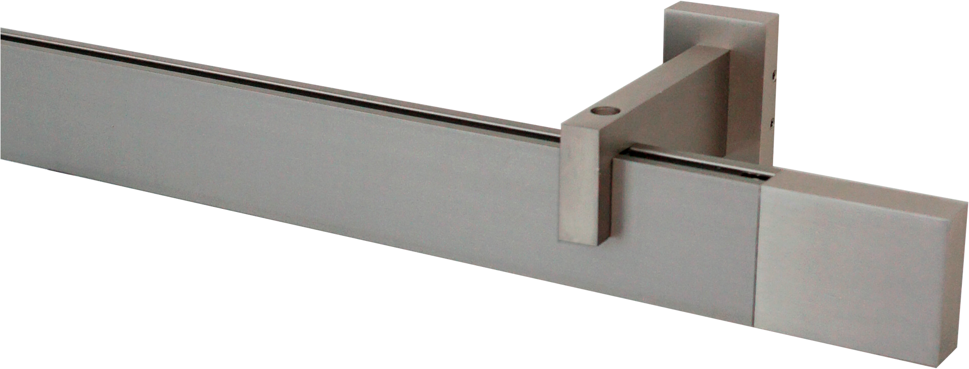 GARESA Gardinenstange »FLAT« 1 läufig-läufig Wunschmaßlänge Rechteckprofil, Wandmontage, perfekter Lauf, modern, verlängerbar