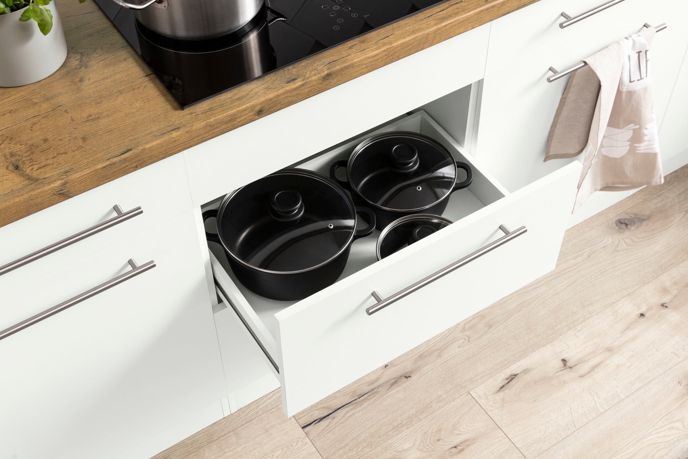 wiho Küchen Küchenzeile »Unna« ohne E-Geräte, Breite 280 cm