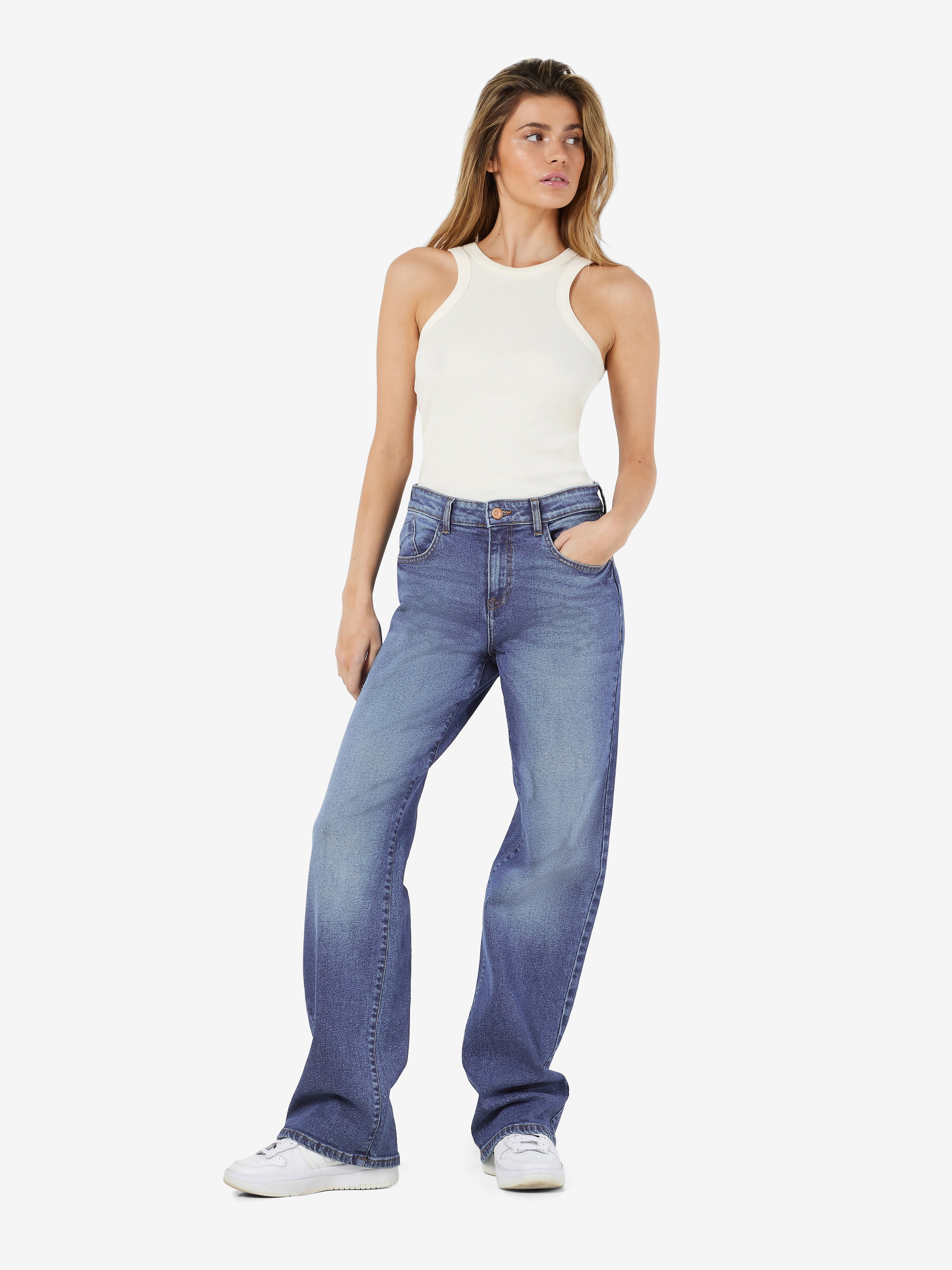 Noisy may Weite Jeans »NMYOLANDA NW WIDE JEANS AZ308MB FWD NOOS«
