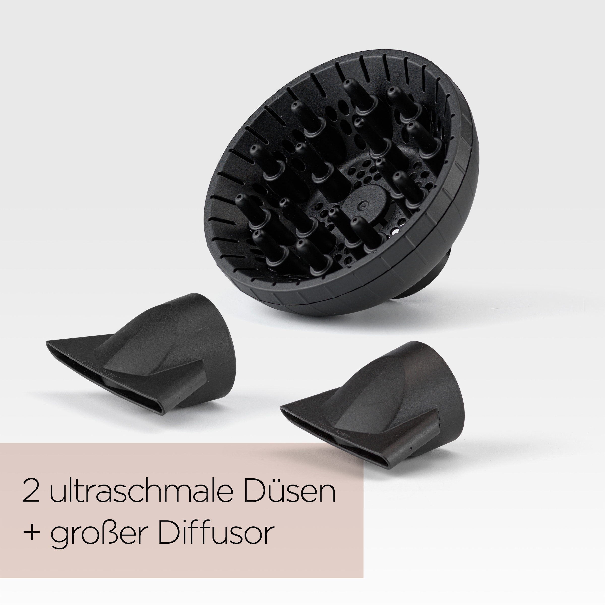 BaByliss Ionic-Haartrockner »BaByliss Italian Air Pro Haartrockner mit Ionen-Technologie, 6719DE« 2.200 W 3 Aufsätze Anti-Frizz, Föhn mit 2 Zentrierdüsen und Diffusor, AC-Motor, 2200 W