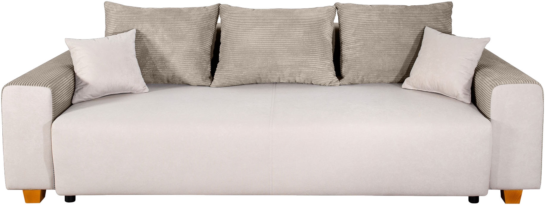 COLLECTION AB Schlafsofa »Yves, Liegefläche (B/T): 142/194 cm«, inkl. Bettfunktion, Bettkasten, Federkern & Zierkissen