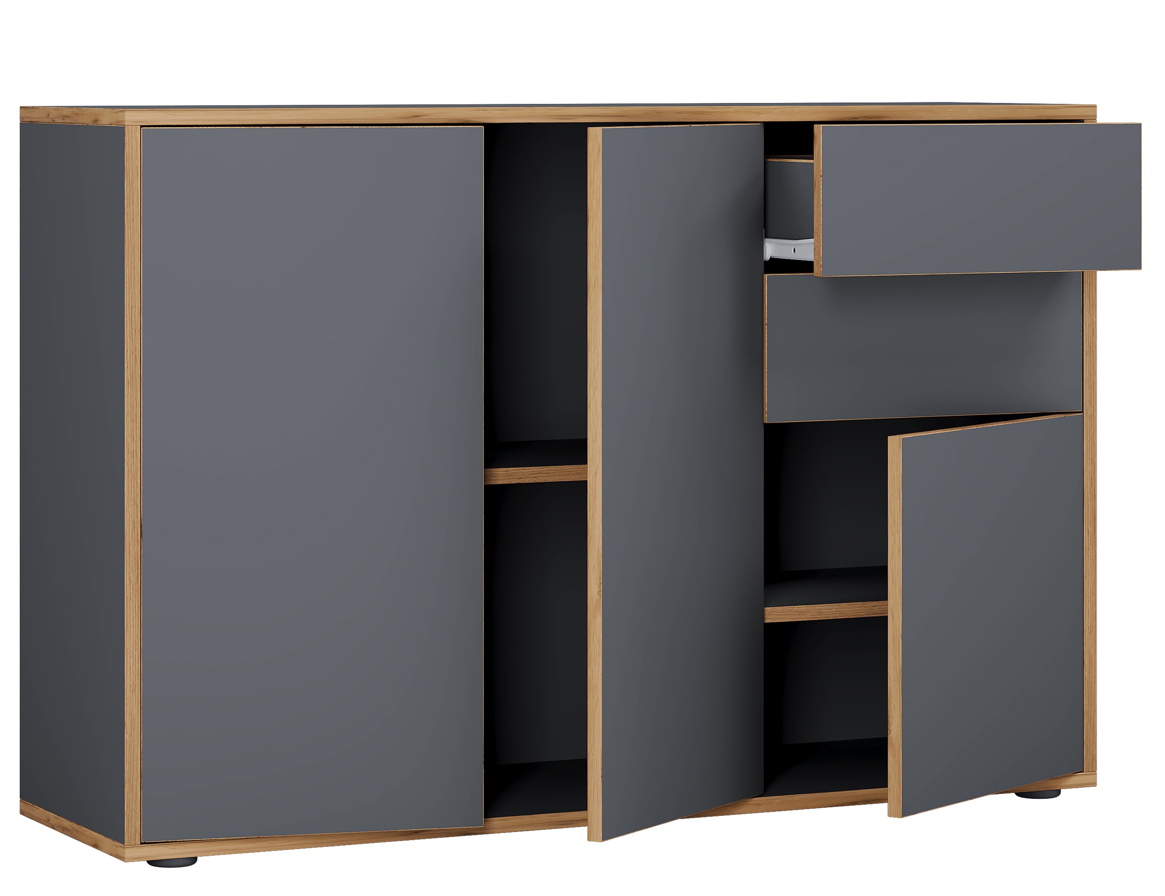 VCM Kommode »Holz Kommode Sideboard Salia Breite 110 Schublade« 1 Stk. tlg.