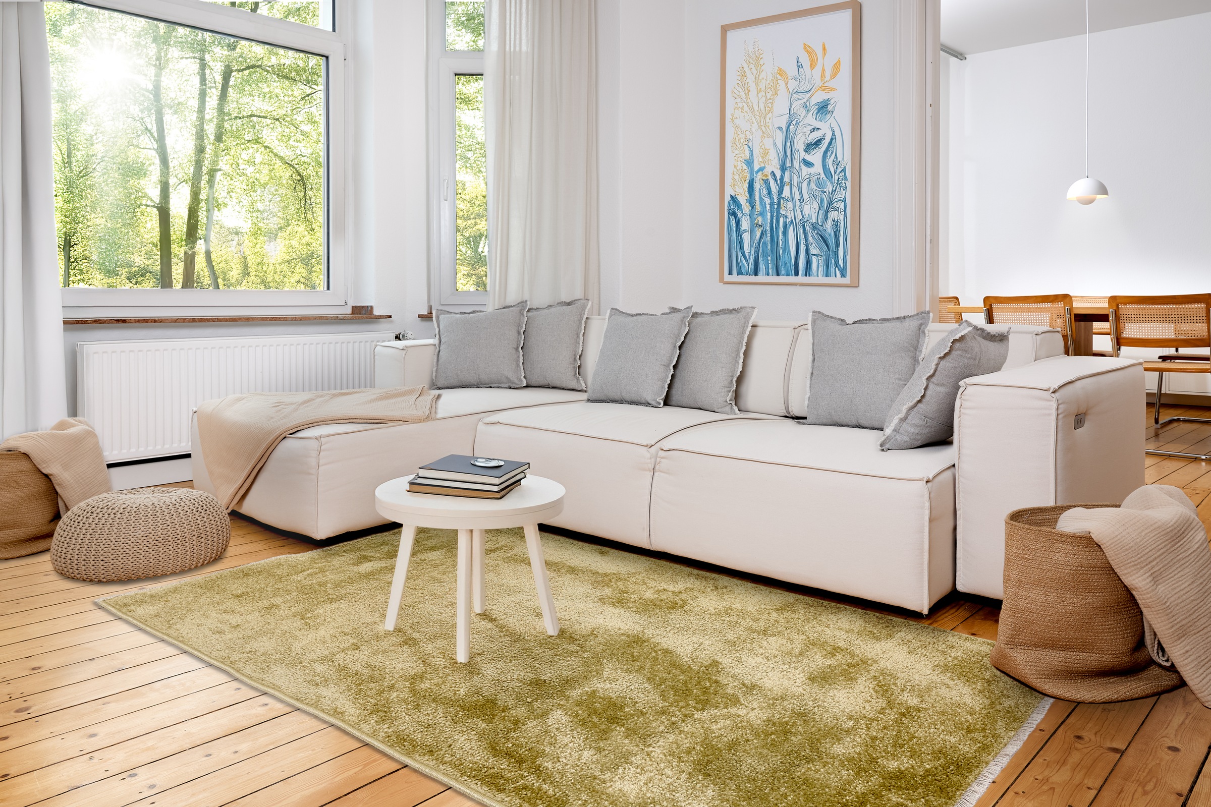 ASTRA Teppich »Stevie 250« rechteckig 9 mm Höhe weicher Kurzflor, gewebt, Wohnzimmer, Schlafzimmer