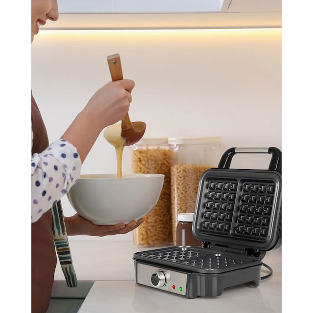 ProfiCook Waffeleisen »PC-WA 1240 inox«, 1000 W mit 3 Jahren XXL Garantie