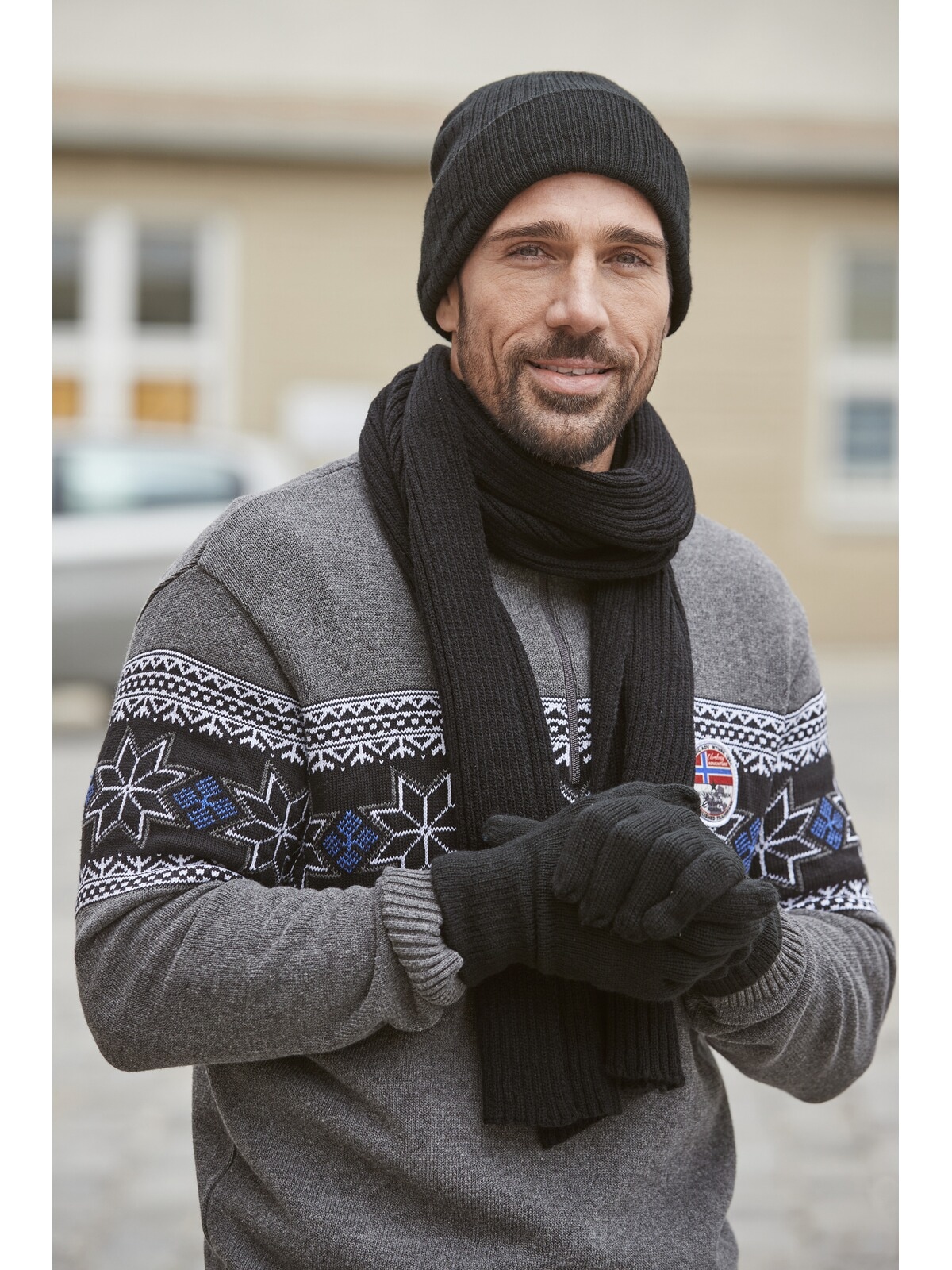 Jan Vanderstorm Strickhandschuhe »Handschuh BRYNJAR«