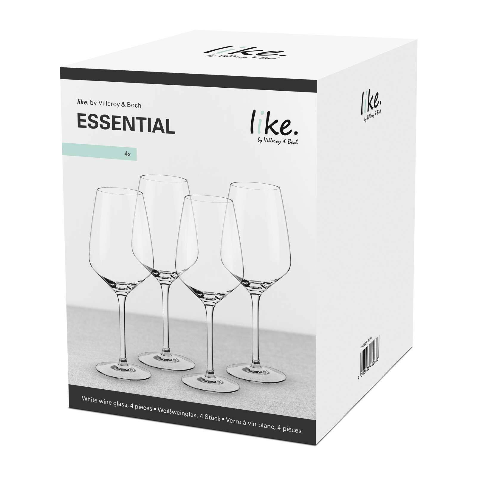 like. by Villeroy & Boch Weißweinglas »Weißweingläser Essential 120 ml 4er Set transparent« Spülmaschinenfest