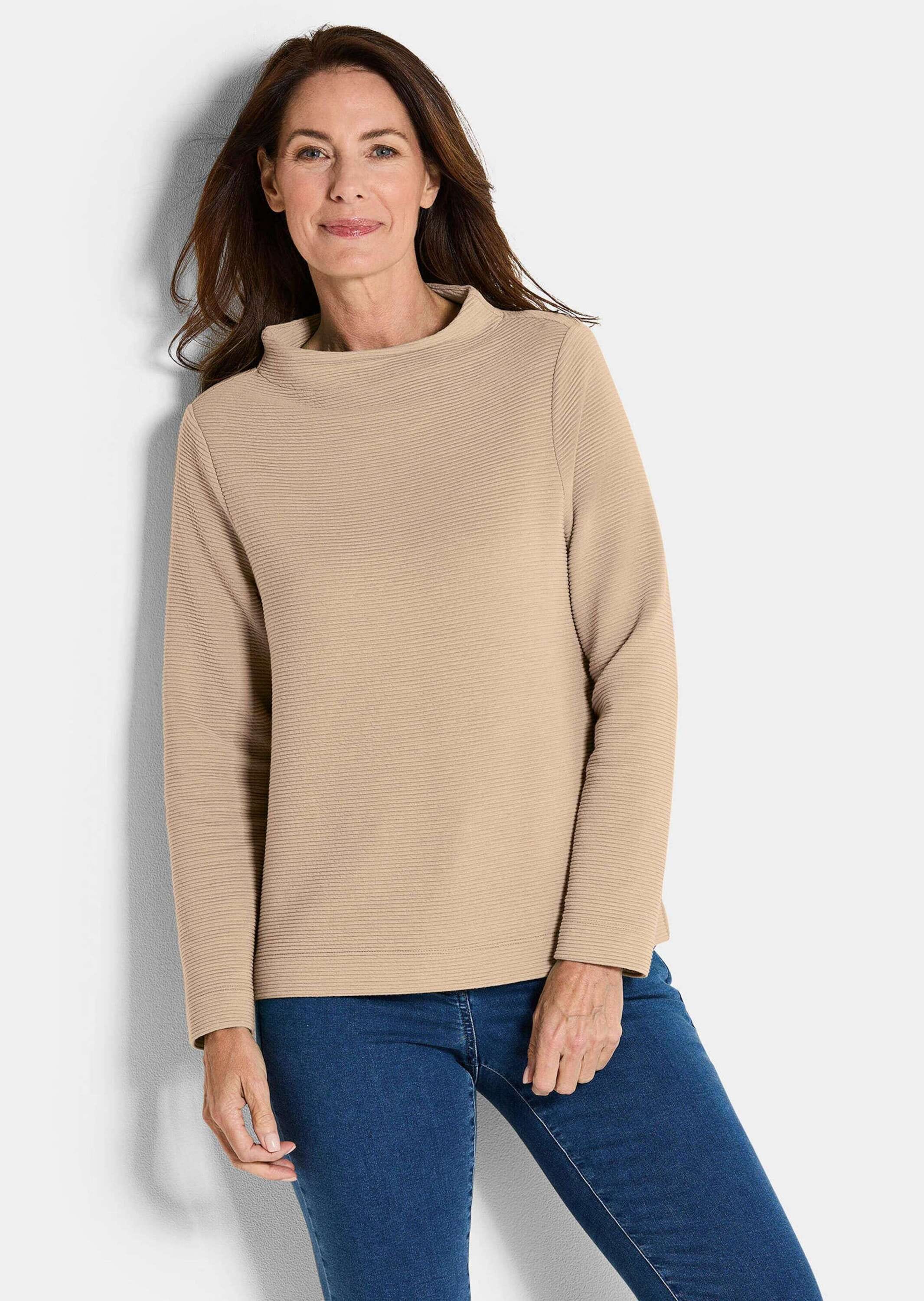 GOLDNER Rundhalspullover »Langarm Ottoman-Design, Turtleneck«