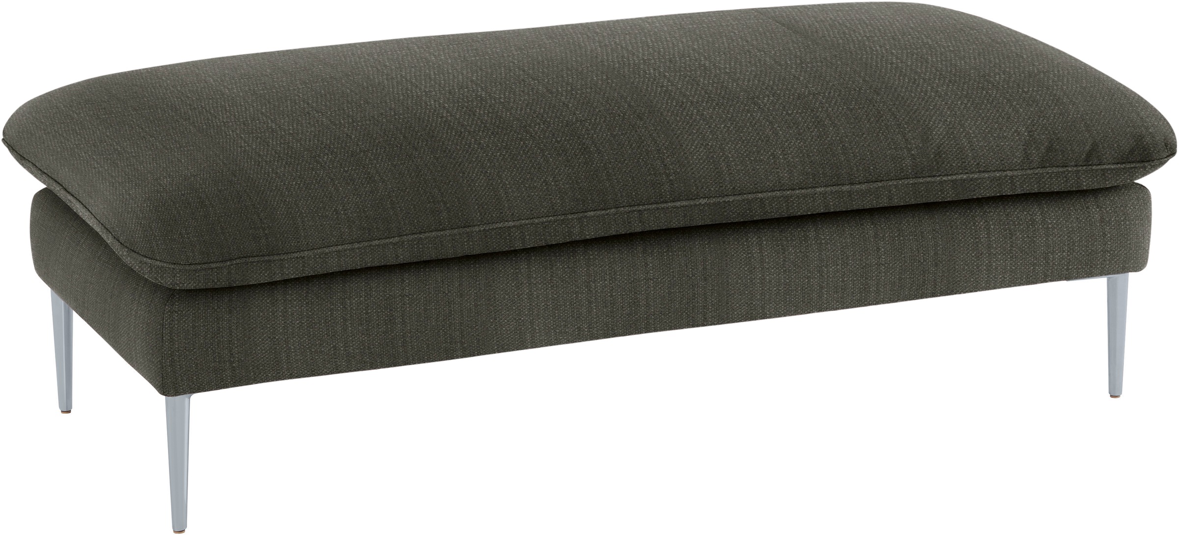 W.SCHILLIG Hocker »enjoy&MORE« Füße silber matt, Breite 151 cm