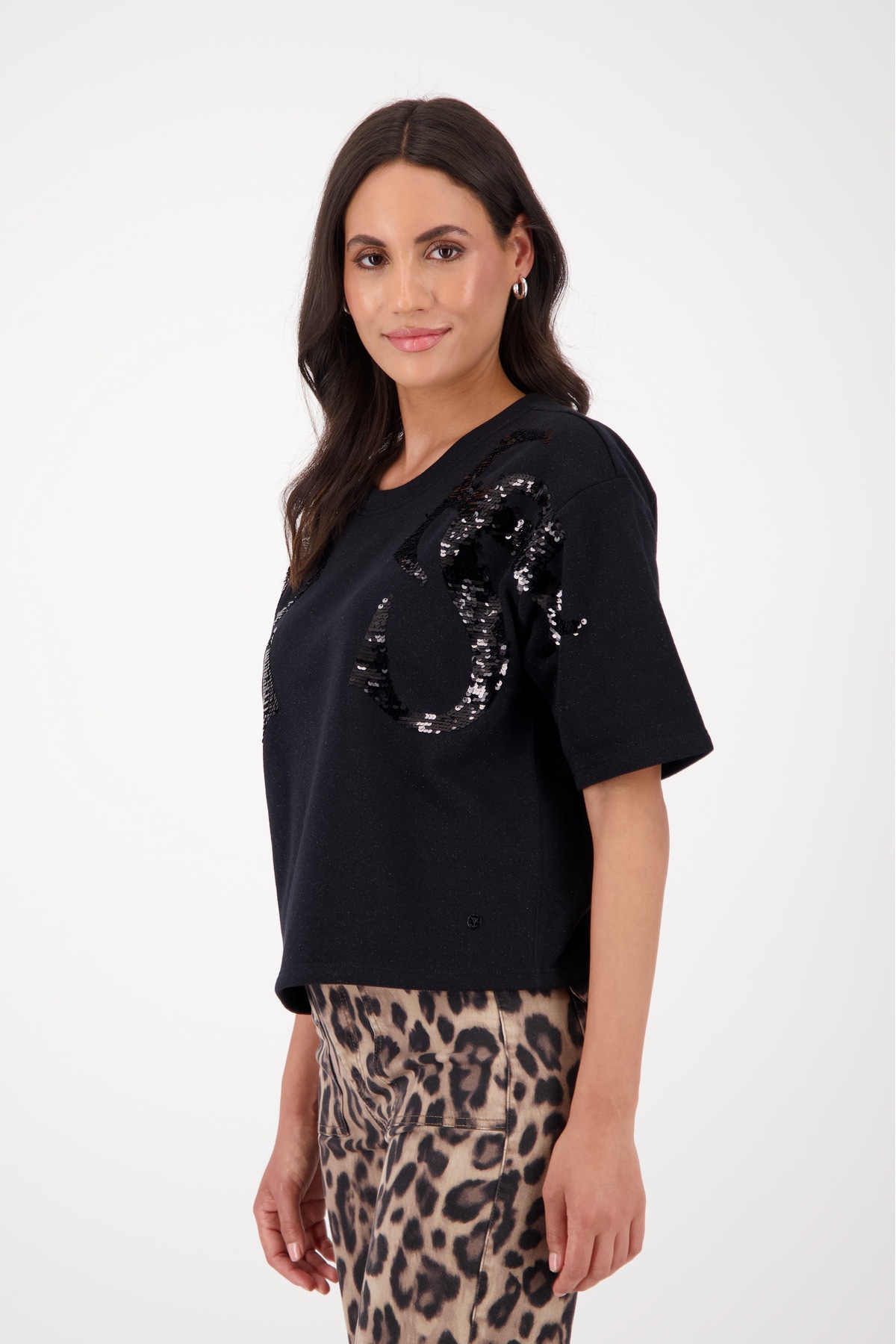 Monari Sweatshirt, mit Pailletten