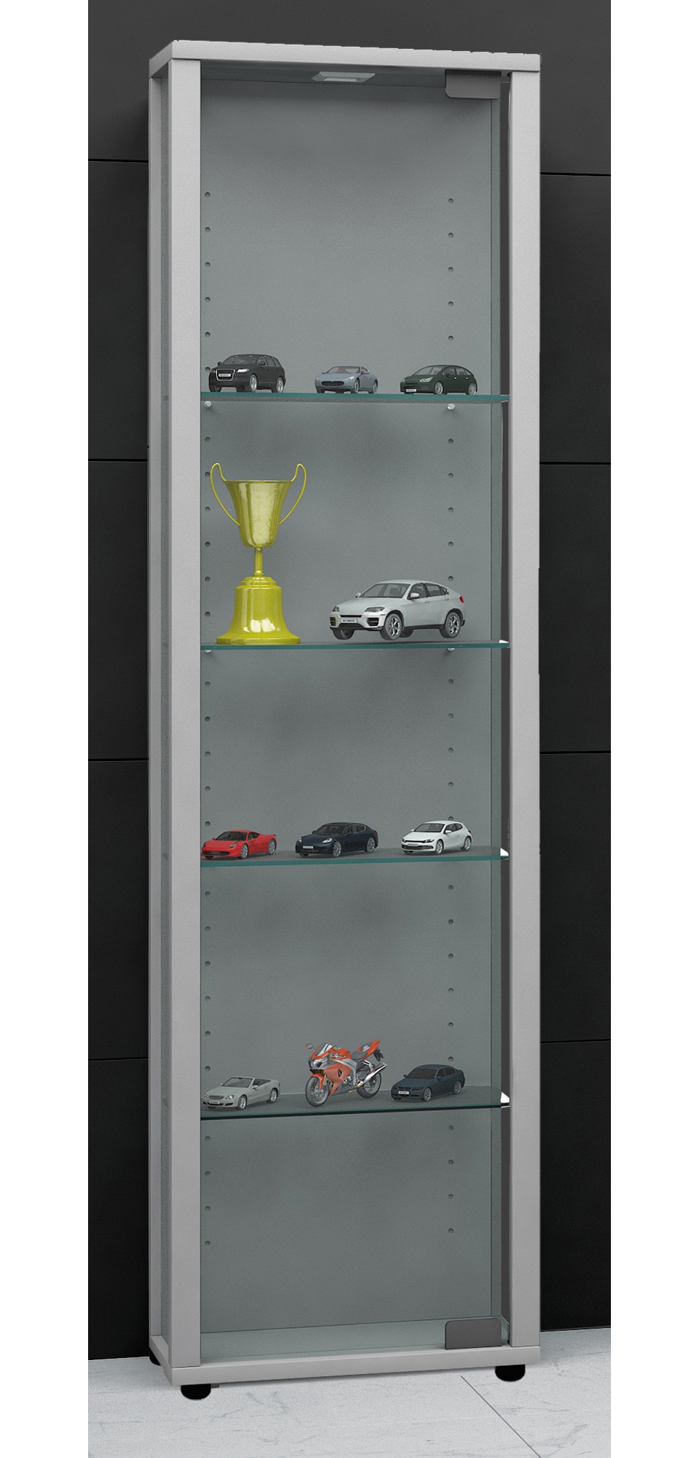 VCM Standvitrine »Holz Glas Stand Vitrine Sammelvitrine Edana Mini«