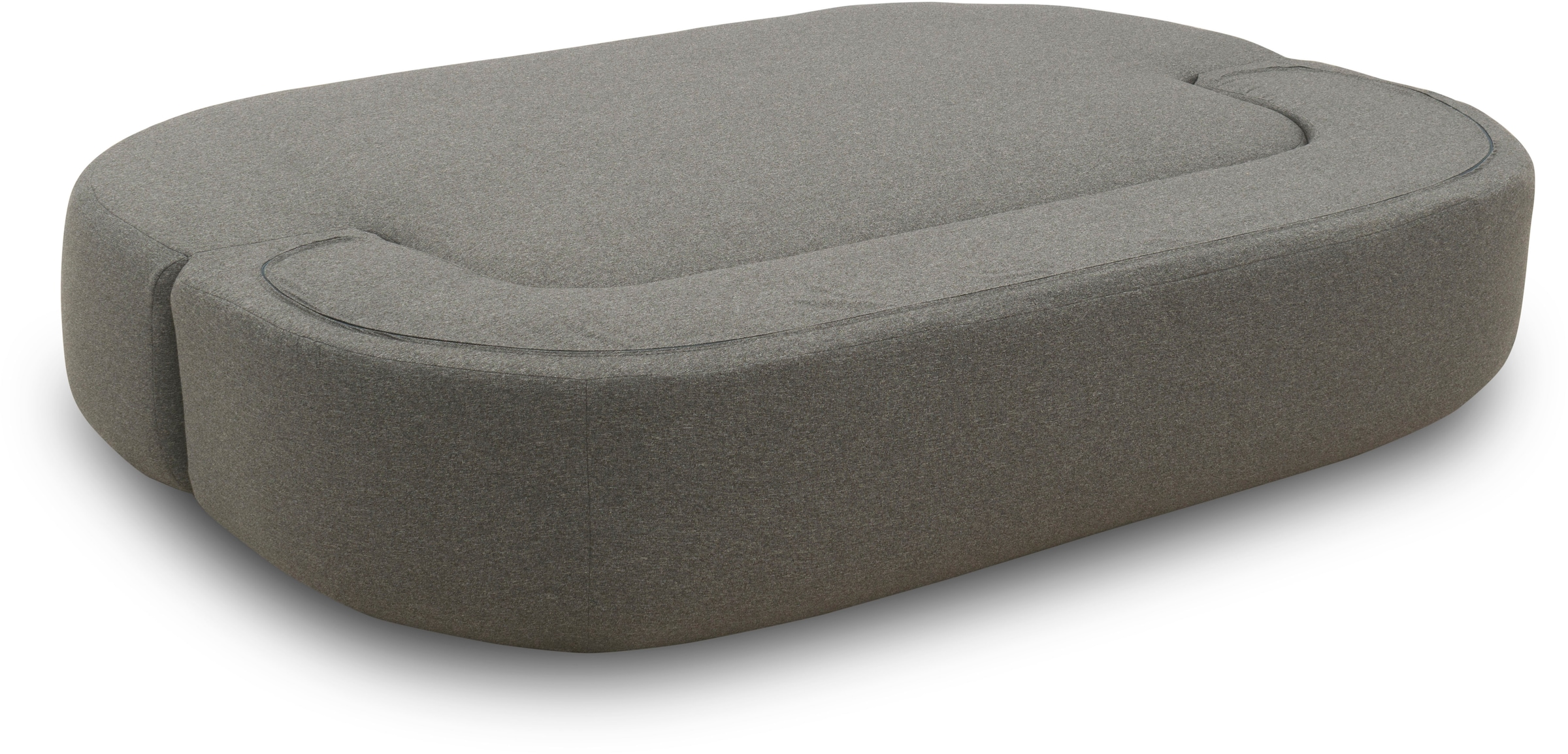 INOSIGN Schlafsofa »Denair oval Federkern, Bettsofa, organisches Design. Breite 208cm«, 2-Sitzer durch Klappen verwandeln in eine Liegefläche
