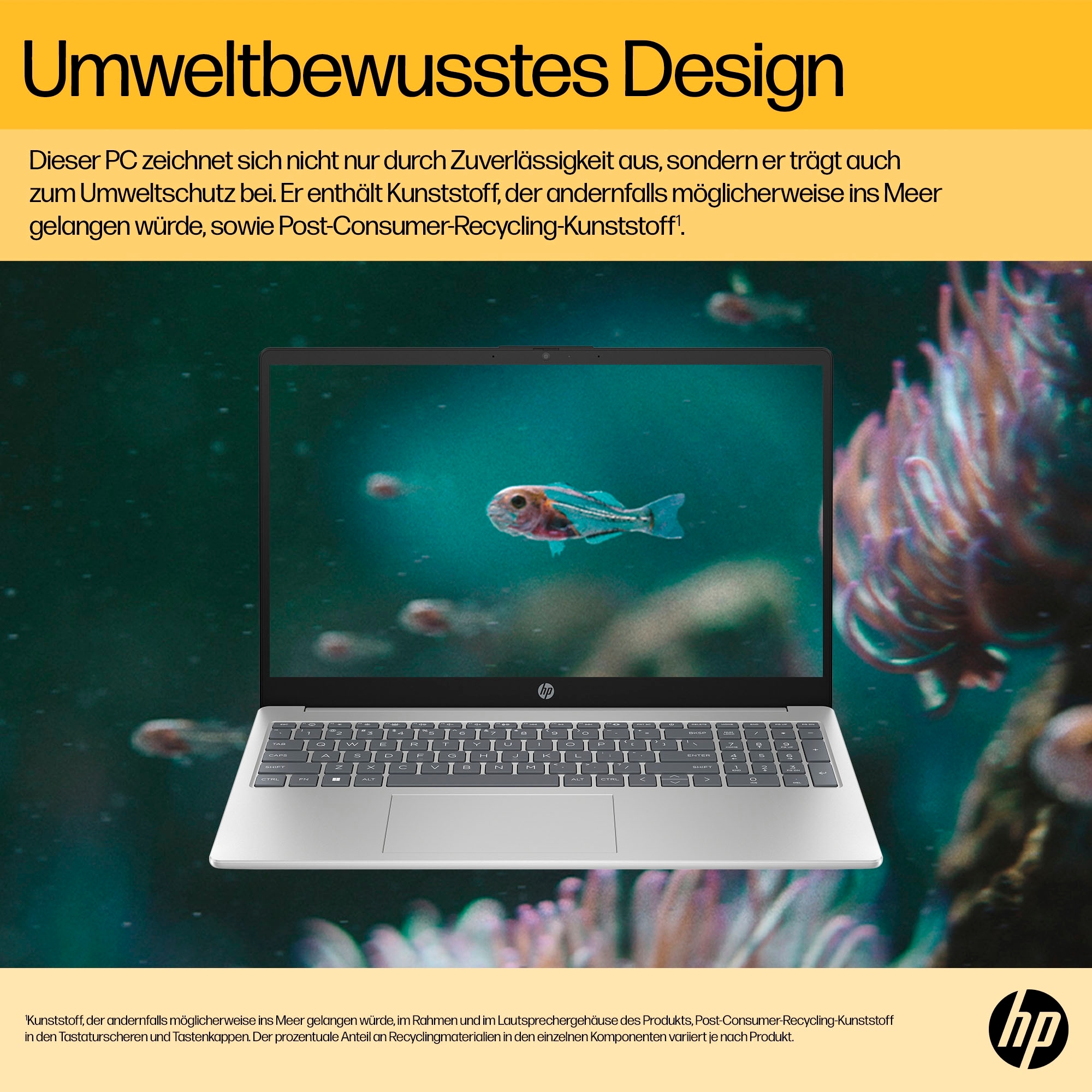 HP Notebook »15-fc0230ng«, 39,6 cm, / 15,6 Zoll, AMD, Ryzen 3, Radeon Graphics, 512 GB SSD