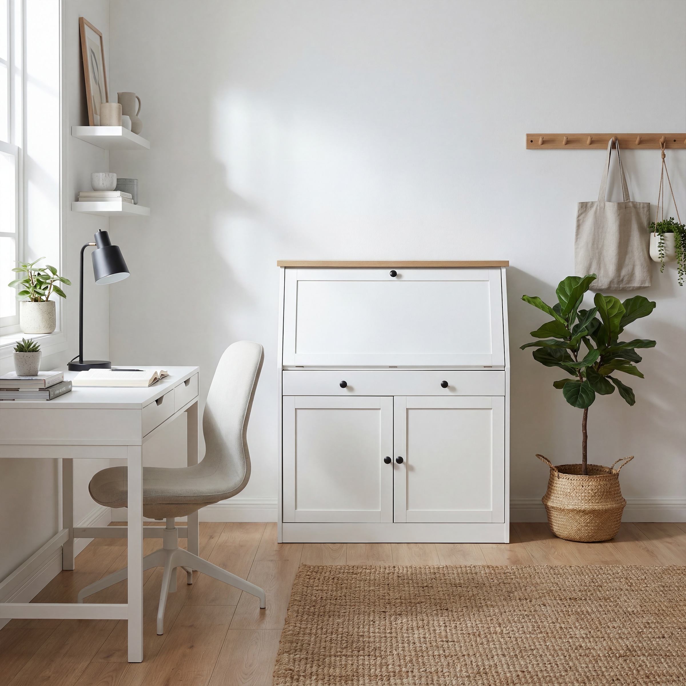 OTTO home Sekretär »Ismund« viel Stauraum, mit Kabelkanal, Breite: 98 cm