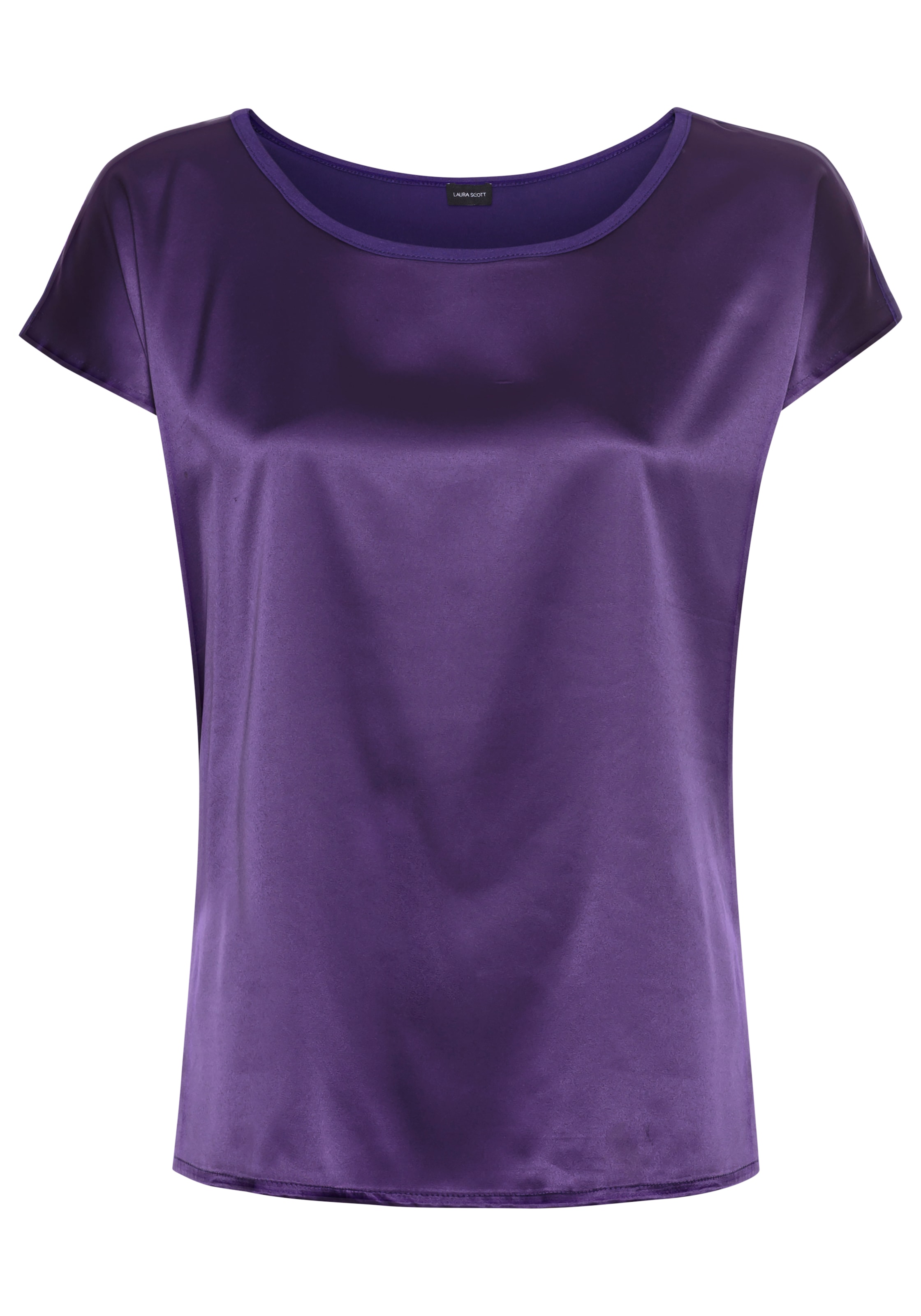 Laura Scott Shirtbluse, aus Satin und Jersey