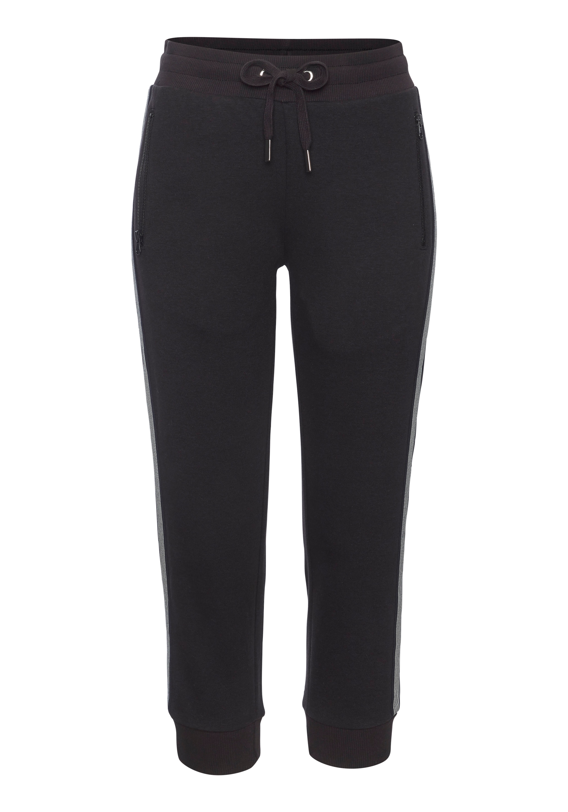 H.I.S Relax-Caprihose  mit seitlichen Tapestreifen