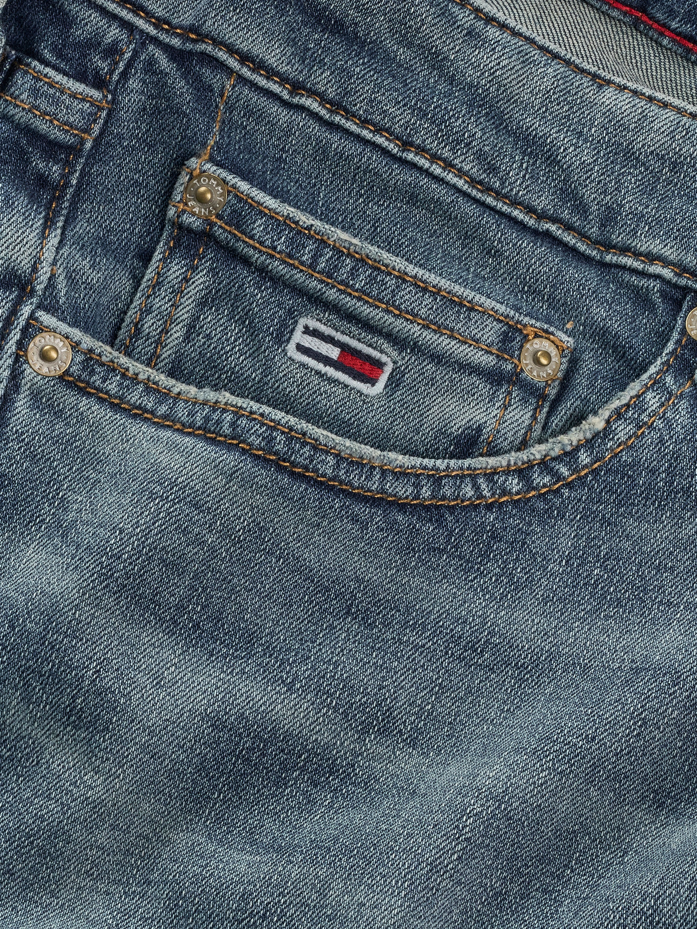 Tommy Jeans Slim-fit-Jeans »Scanton Slim Denim«, Mit Gürtelschlaufen