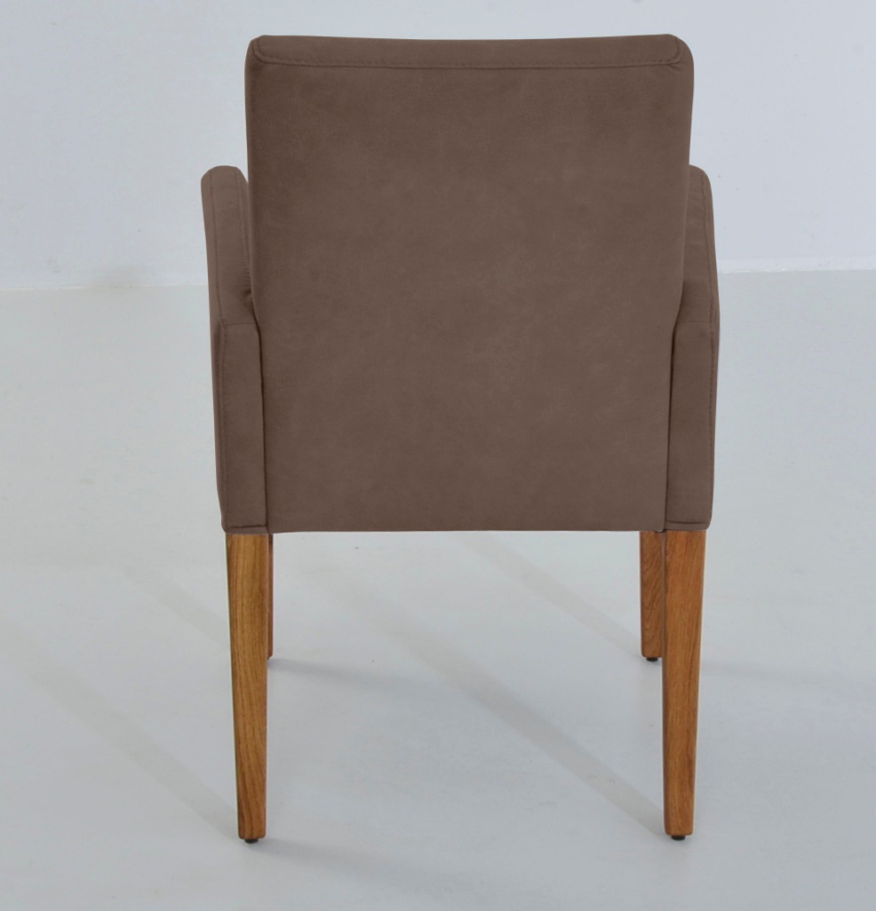 K+W Komfort & Wohnen Armlehnstuhl »GOBY« () 4-Fuß-Armlehnenstuhl mit Füßen in Wildeiche geölt, mit Polsterung