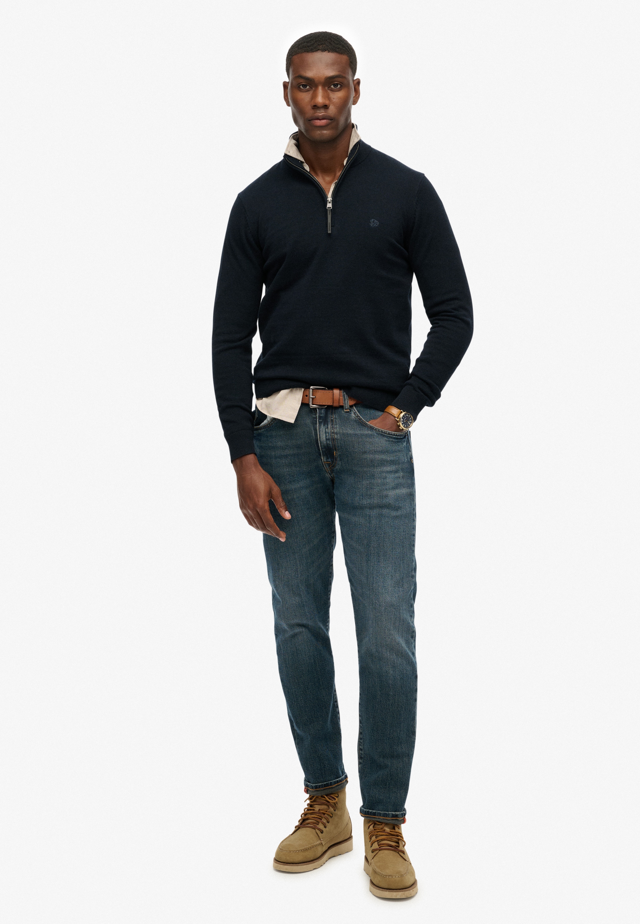 Superdry Troyer »ESSENTIALS COTTON HALF ZIP«