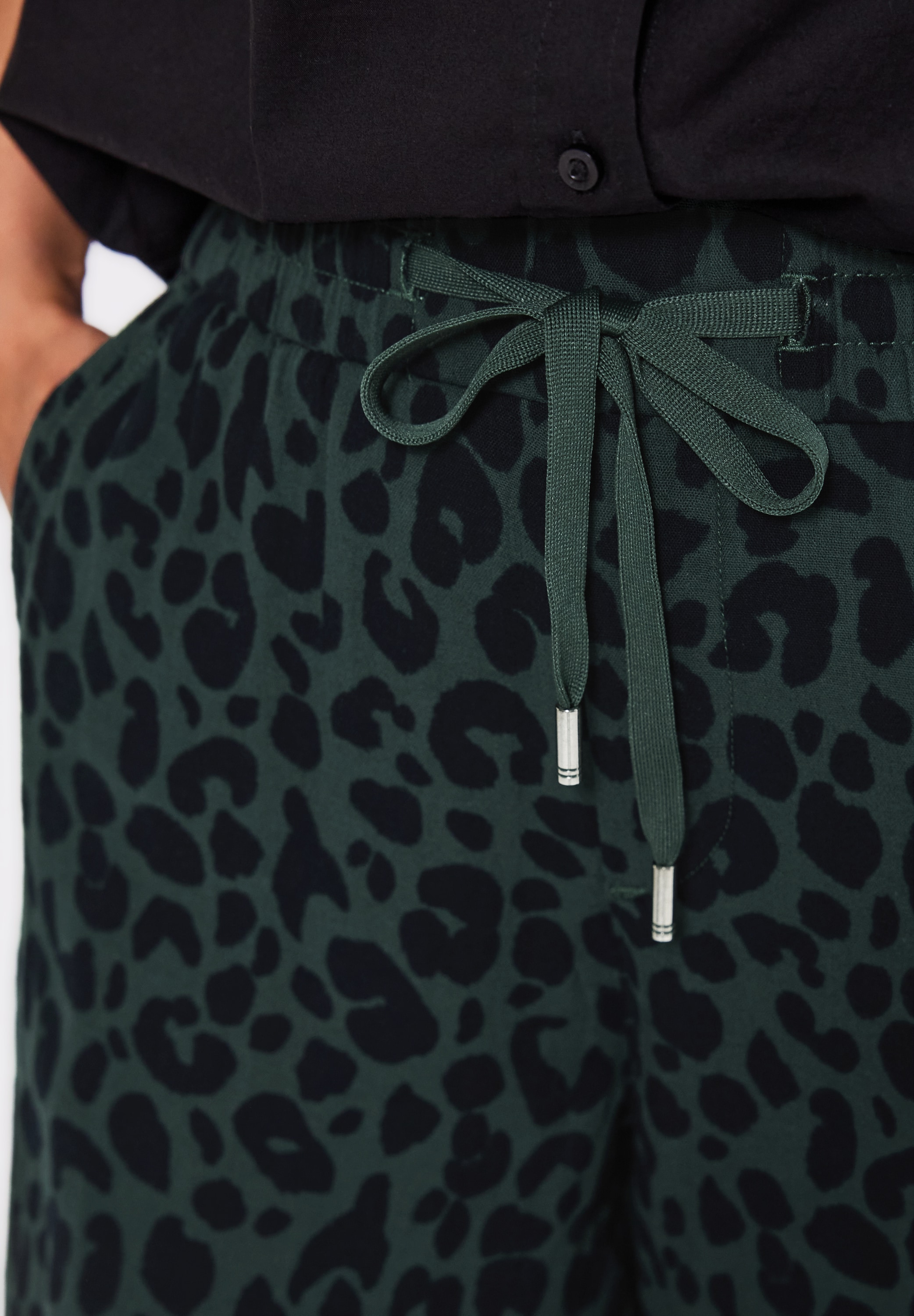 STREET ONE Stoffhose, gemustert, im Musselin-Look
