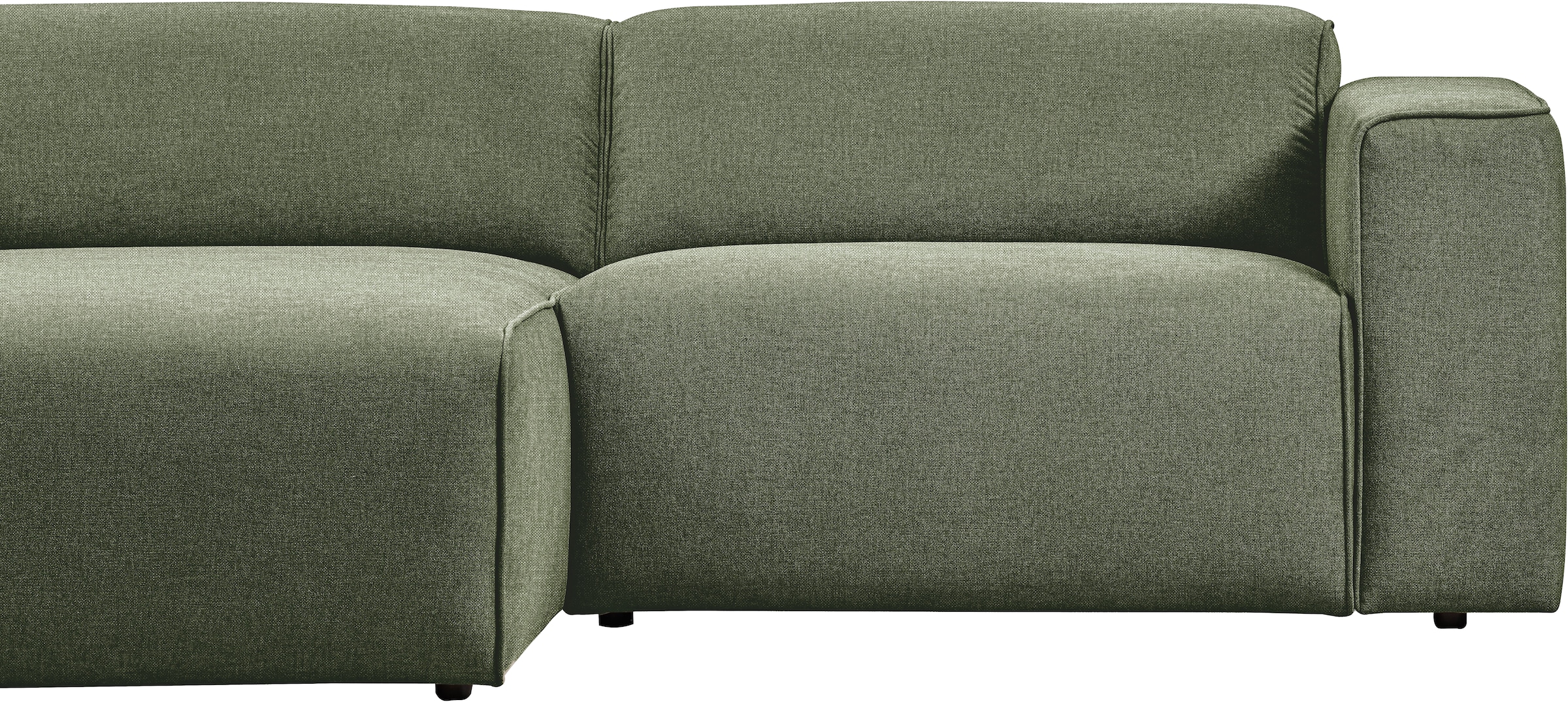 andas Ecksofa »Noord«, mit Kedernaht, Breite 234 cm, Cord, Struktur, Webstoff
