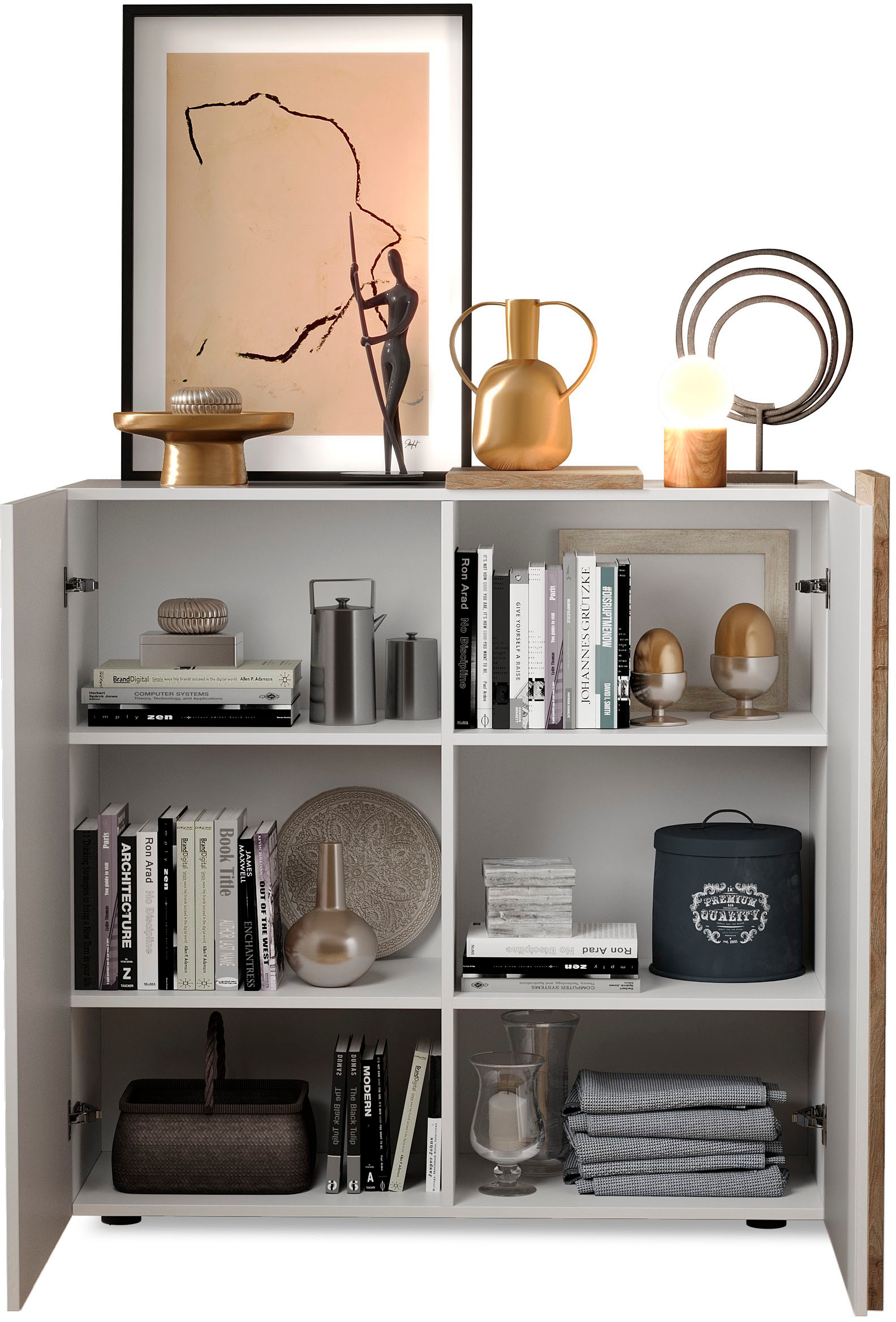 INOSIGN Highboard »Venus, Kommode«, Höhe 113 cm, Breite 121 cm