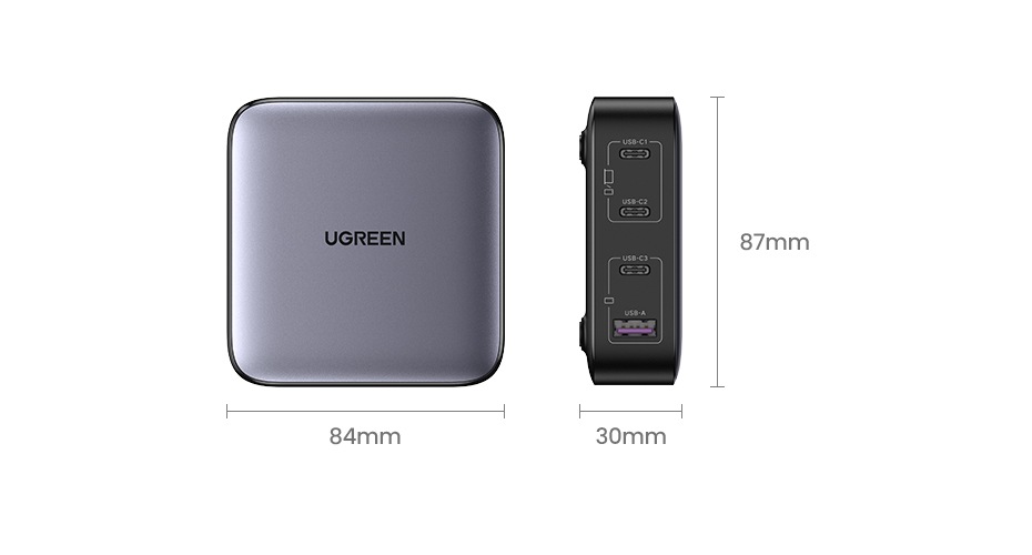 Laptop-Ladegerät »Nexode 1*USB-A + 3*USB-C 100W Desktop Fast Charger CD328«