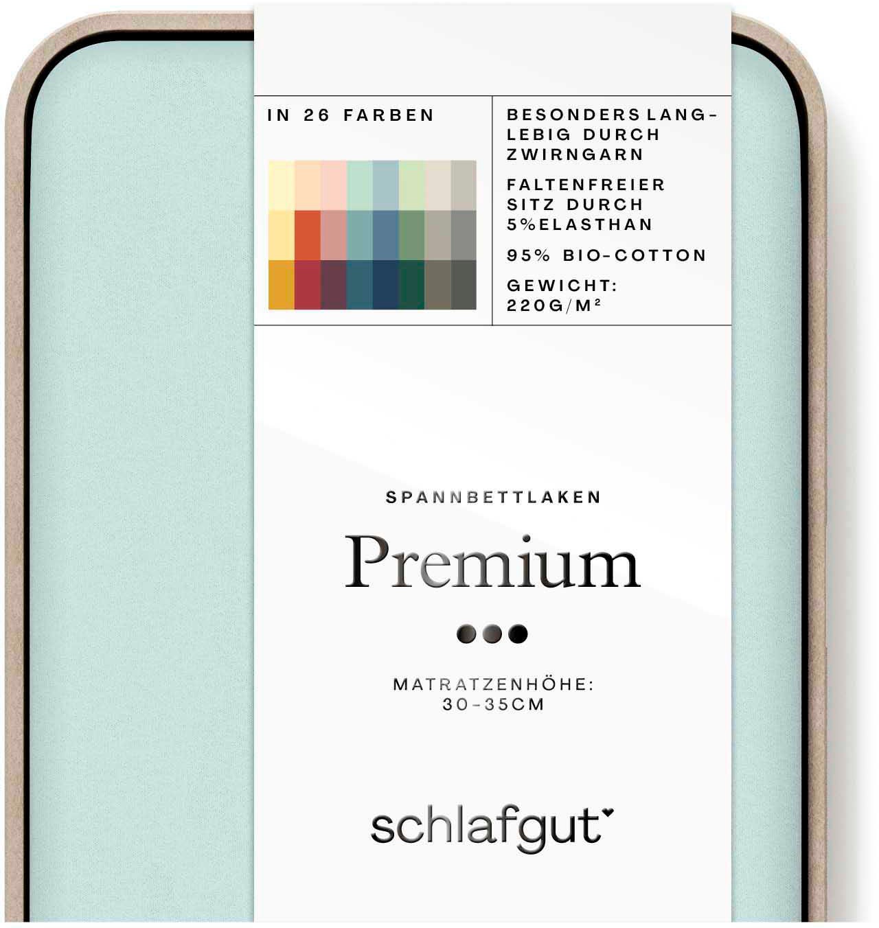 Schlafgut Spannbettlaken »Premium«, Zero Waste Verpackung, PREMIUM Qualität