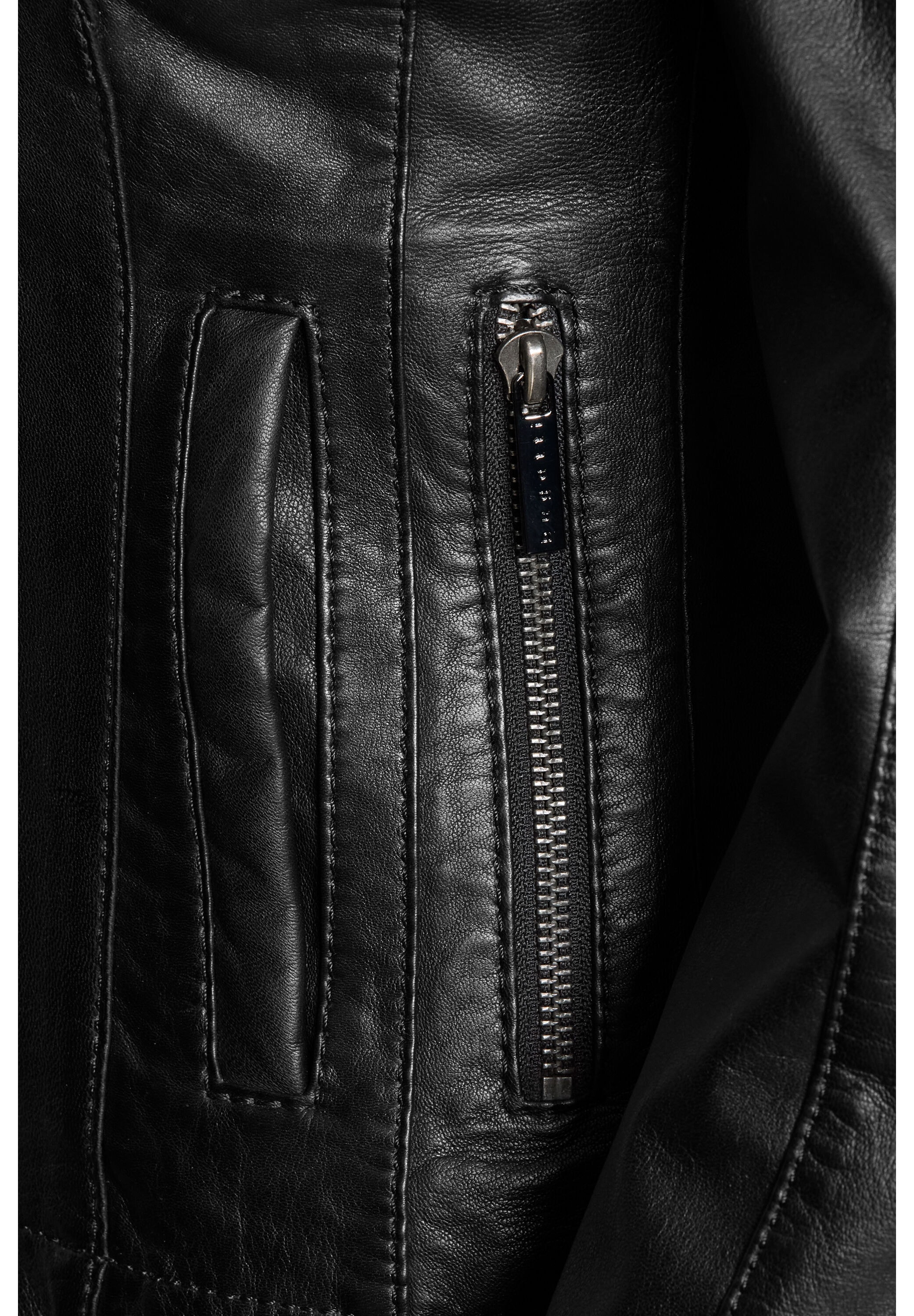 bugatti Lederjacke »bugatti Lederjacke« ohne Kapuze Taillierter Schnitt
