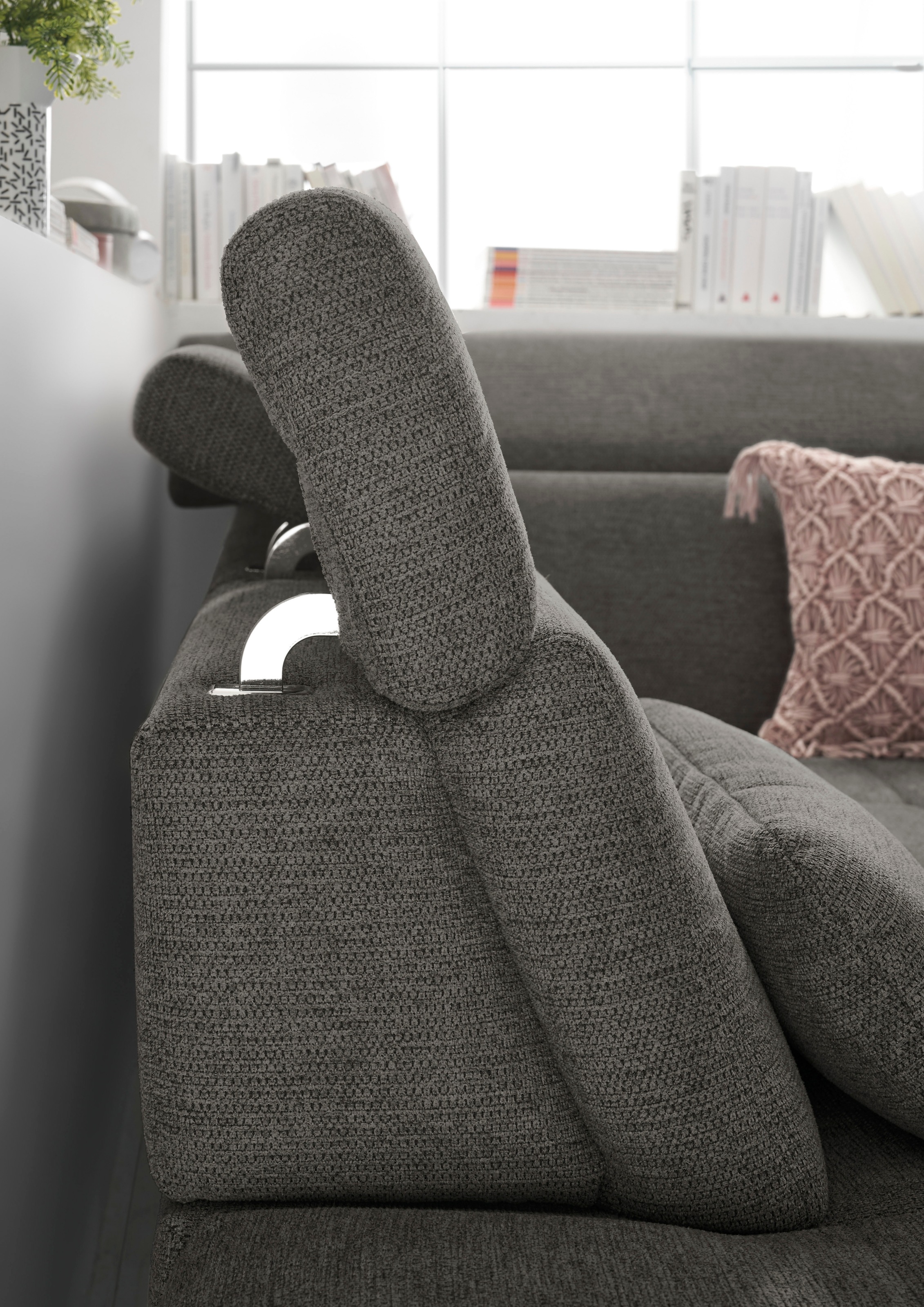 set one by Musterring Ecksofa »SO 3400, Komfortsitzhöhe 47cm oder 49cm, inkl. Sitztiefenverstellung«, verschiedene Funktionen, Kaltschaumpolsterung, Stellmaße 220 x 317 cm