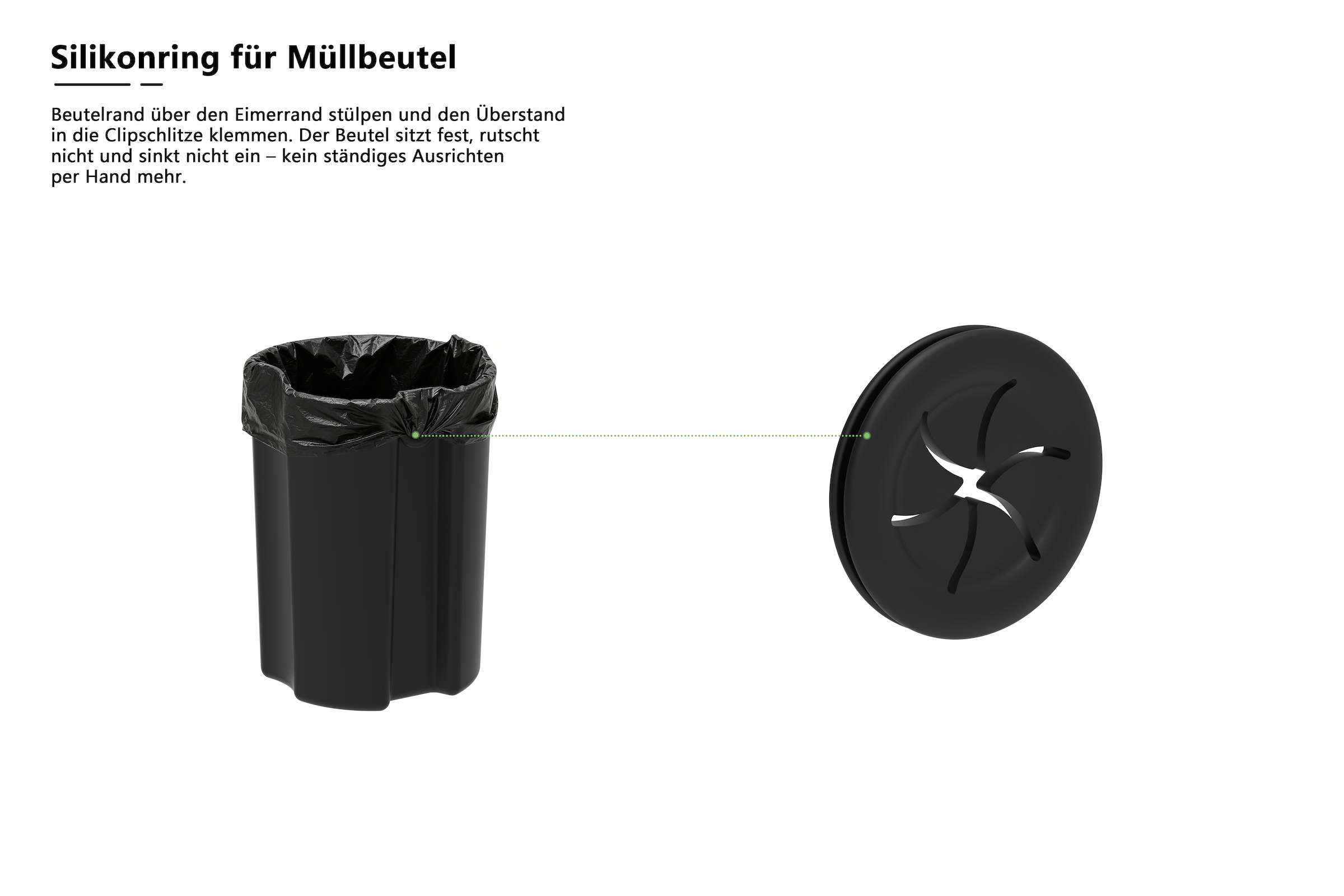 OTTO home Mülleimer »Lennu, Soft Close, versteckter Griff« 1 Behälter moderner Treteimer für Küche oder Bad, Abfalleimer mit Deckel