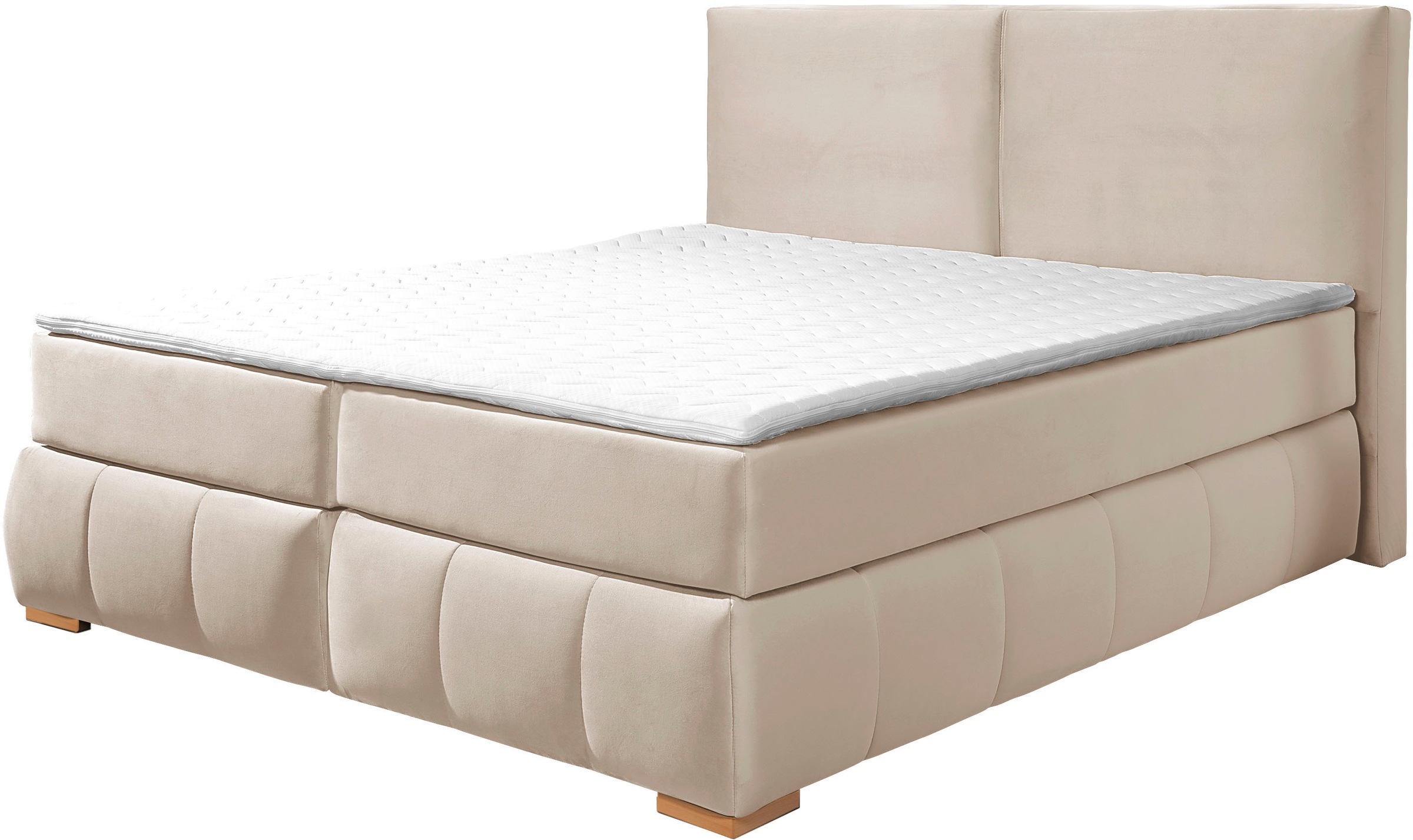 Guido Maria Kretschmer Home&Living Boxspringbett »Wehma«, inkl. Topper in 3 verschiedenen Matratzen, auch in Samtstoff