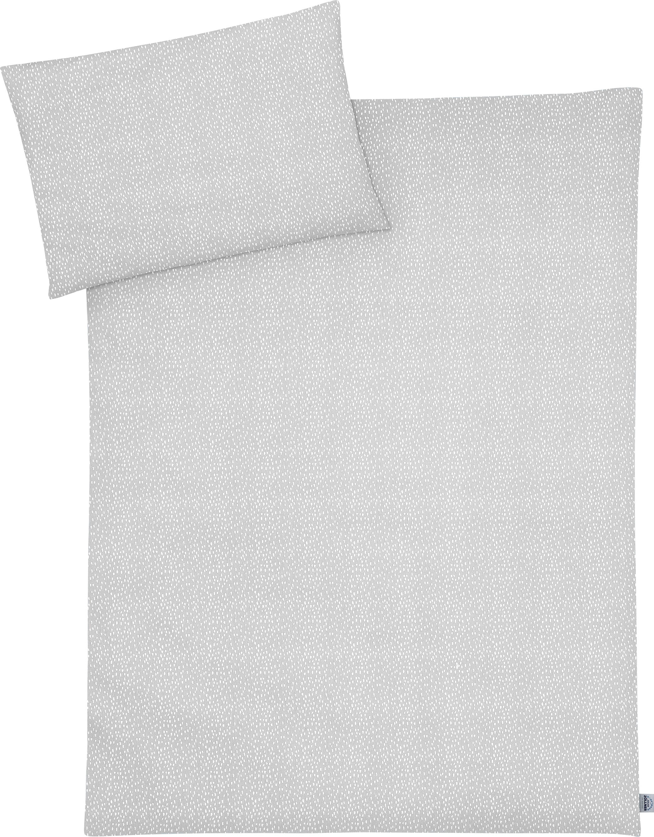 Julius Zöllner Kinderbettwäsche »Tiny Squares Grey«, (2 tlg.), mit Muster kaufen