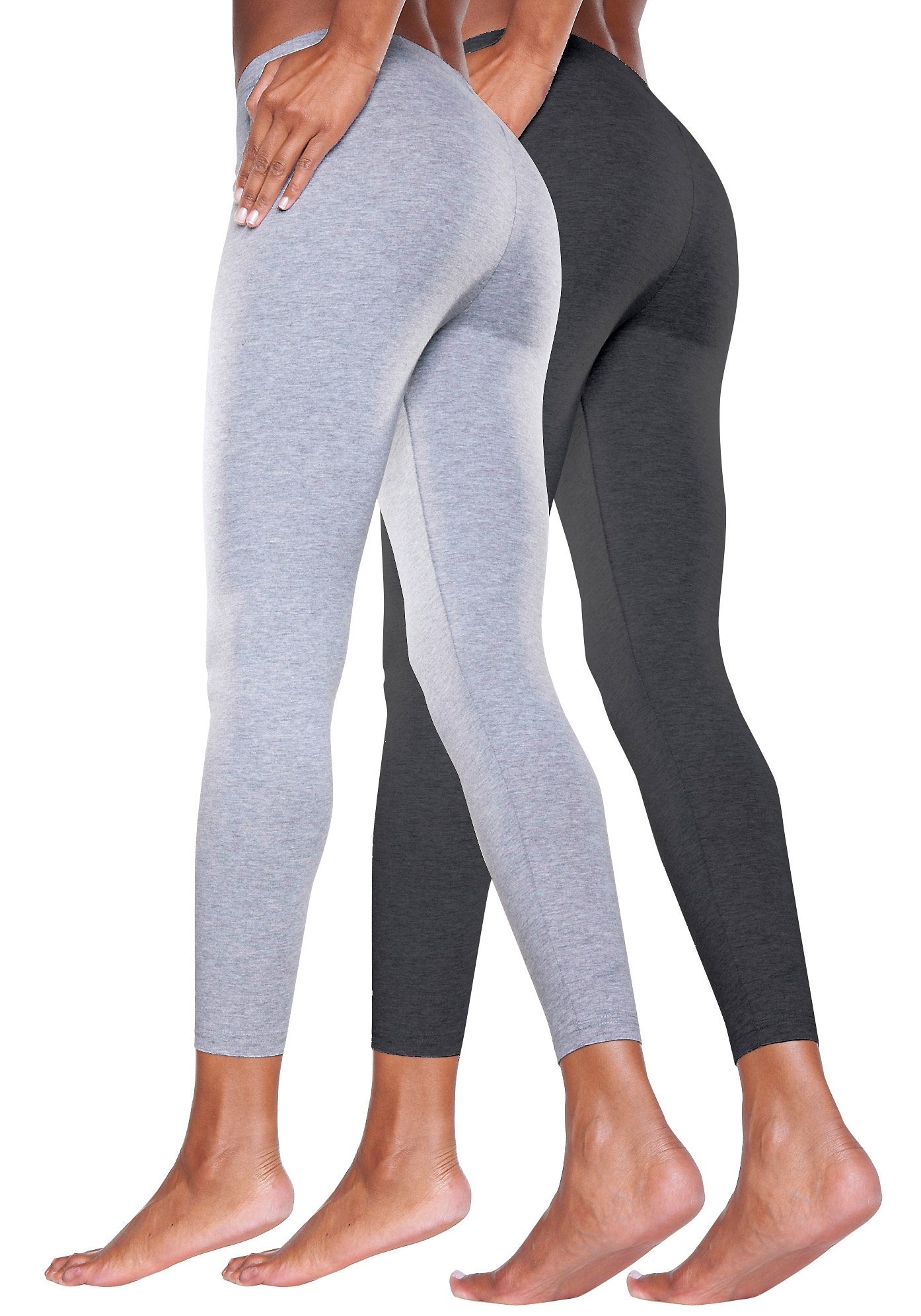 Vivance active Leggings, (2er-Pack), mit Gummibund, Loungewear