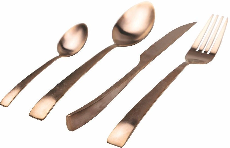 Villa d'Este Besteck-Set »Park Avenue Kupfer«, (Set, 24 tlg.), Essbesteck-Set