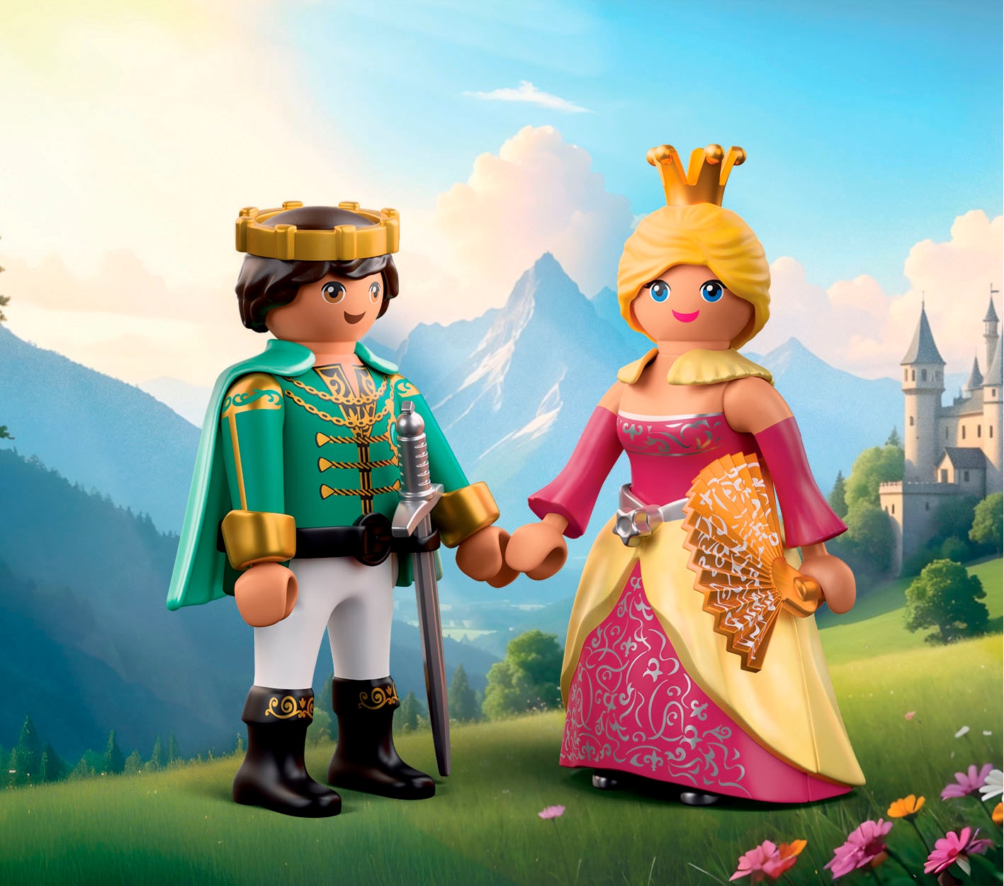 Playmobil® Konstruktions-Spielset »Prinz und Prinzessin (71886), Duo Pack« Made in Europe