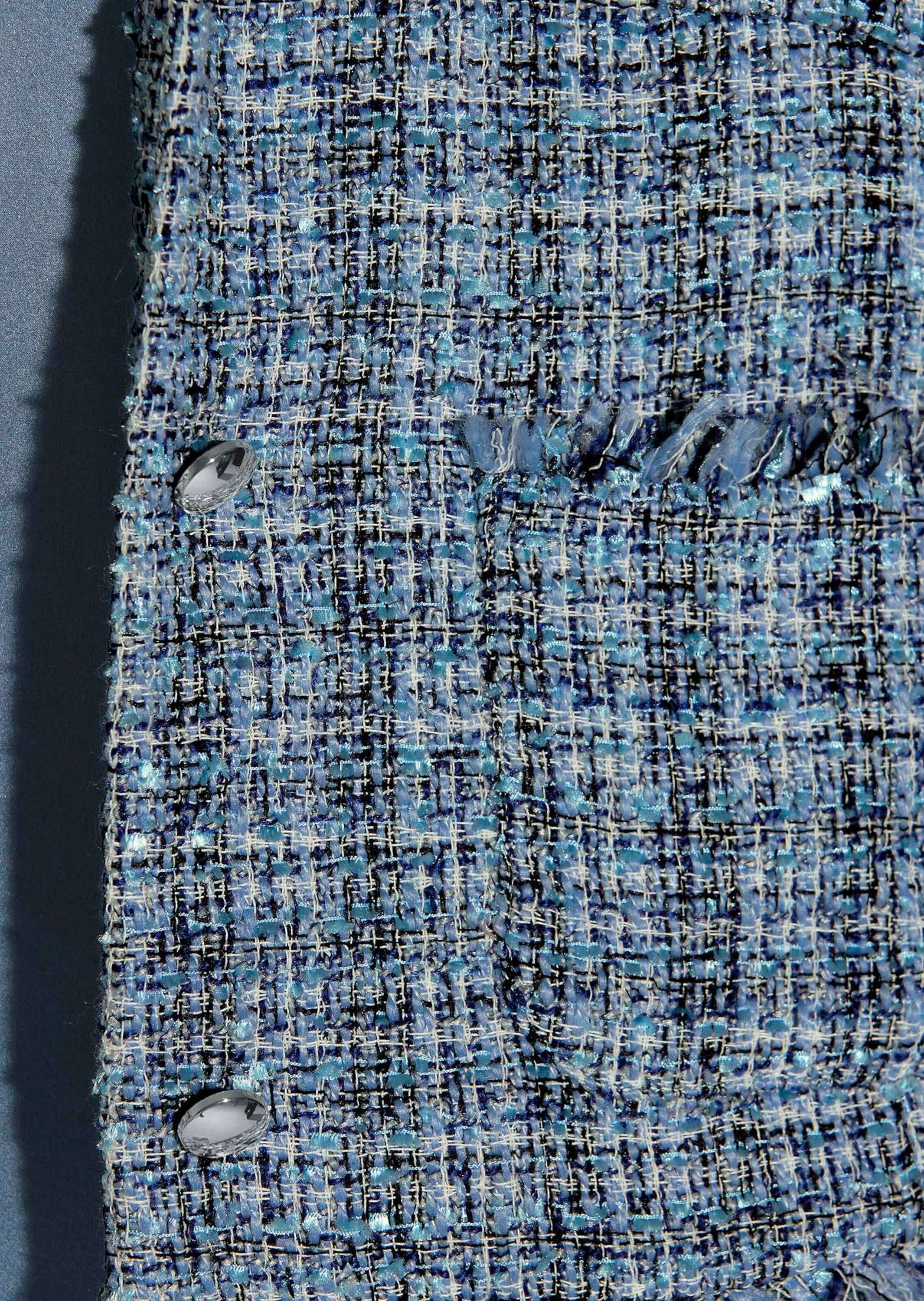 MADELEINE Jerseyblazer »Blazer Kurzer Tweedblazer mit Fransen«