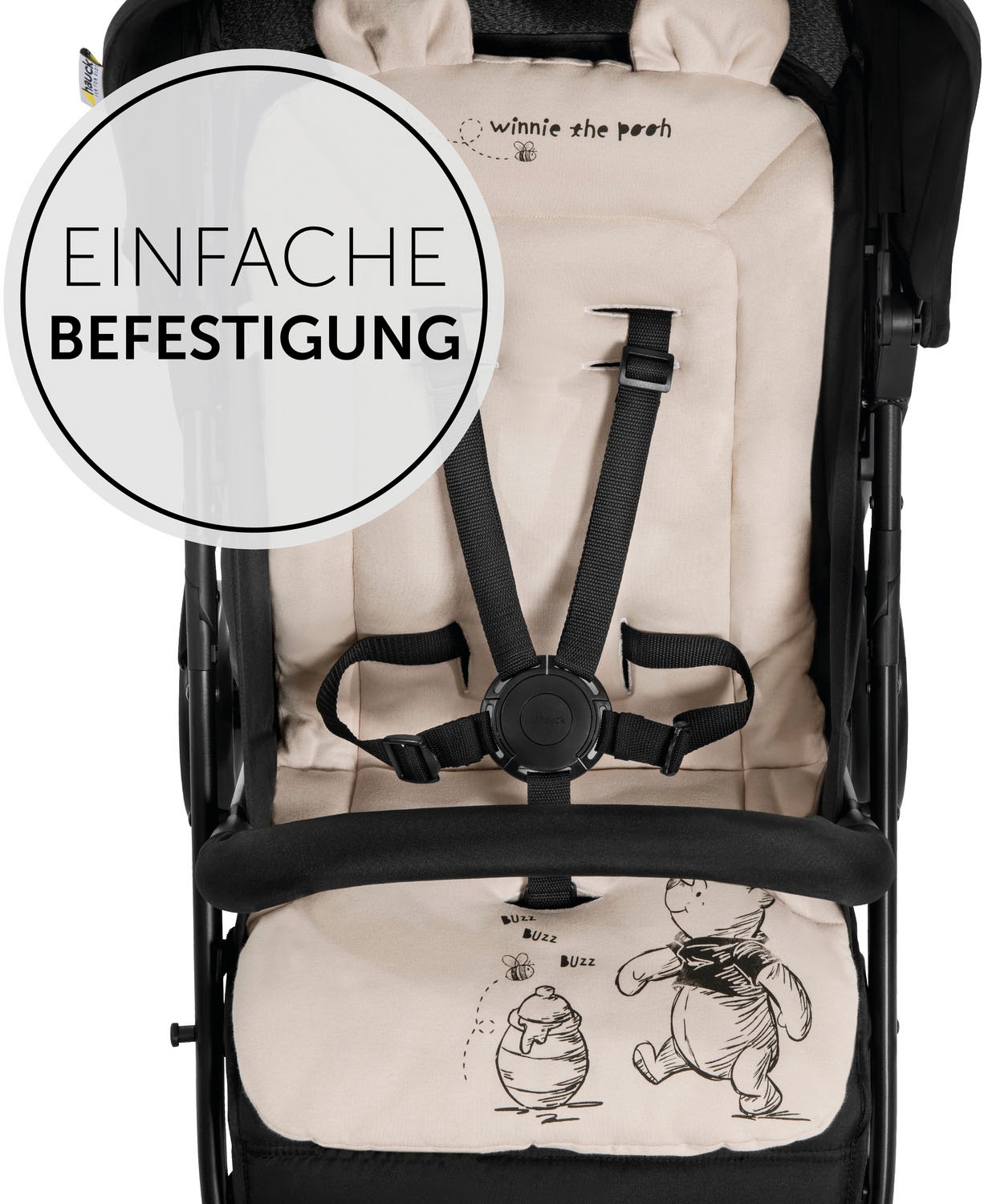 Hauck Kinderwagen-Sitzauflage »Seat Liner, Winnie the Pooh beige«