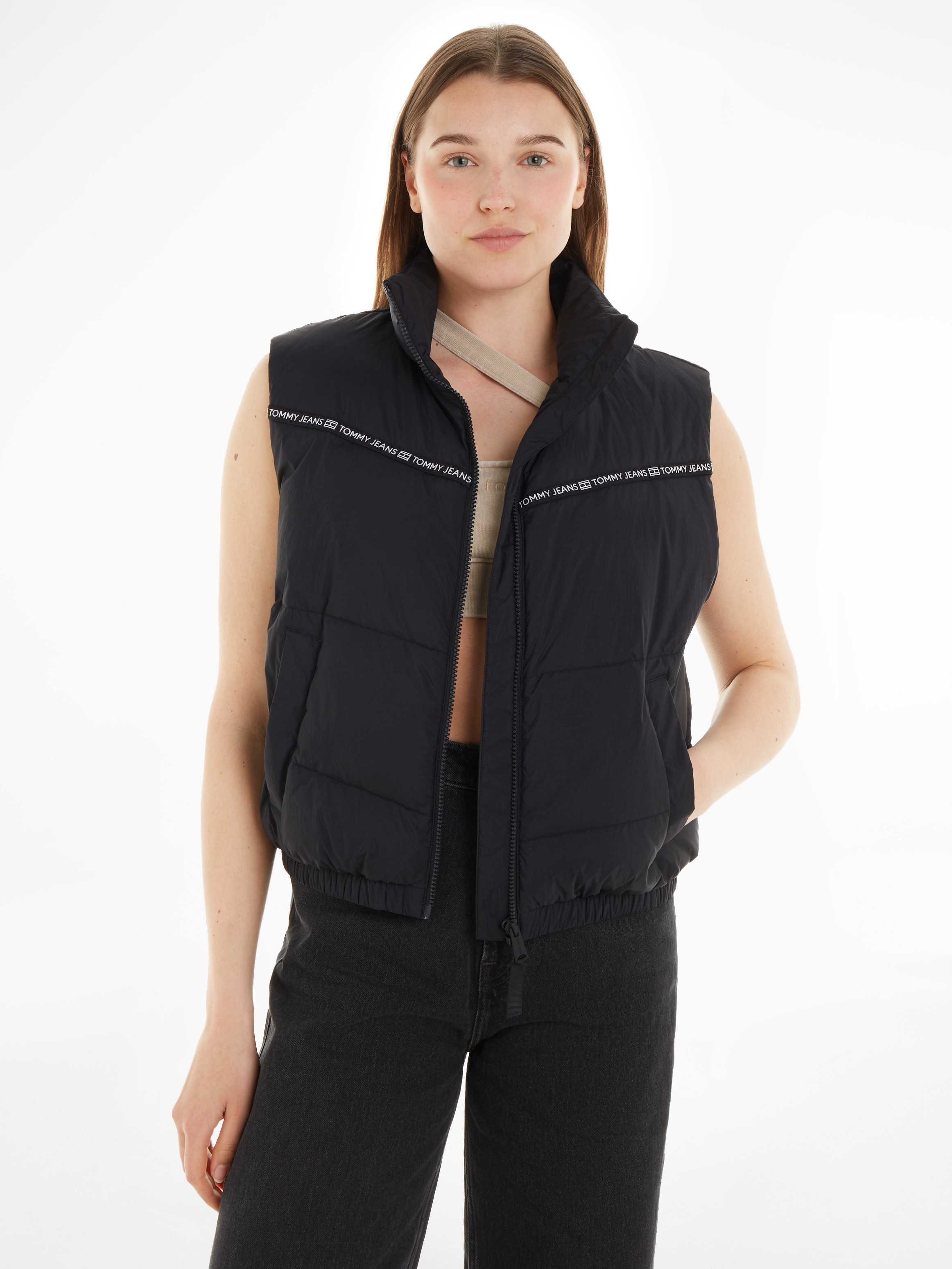 Steppweste »TJW TAPE DTAIL LIGHT PUFFER VEST«, mit Logoprägung