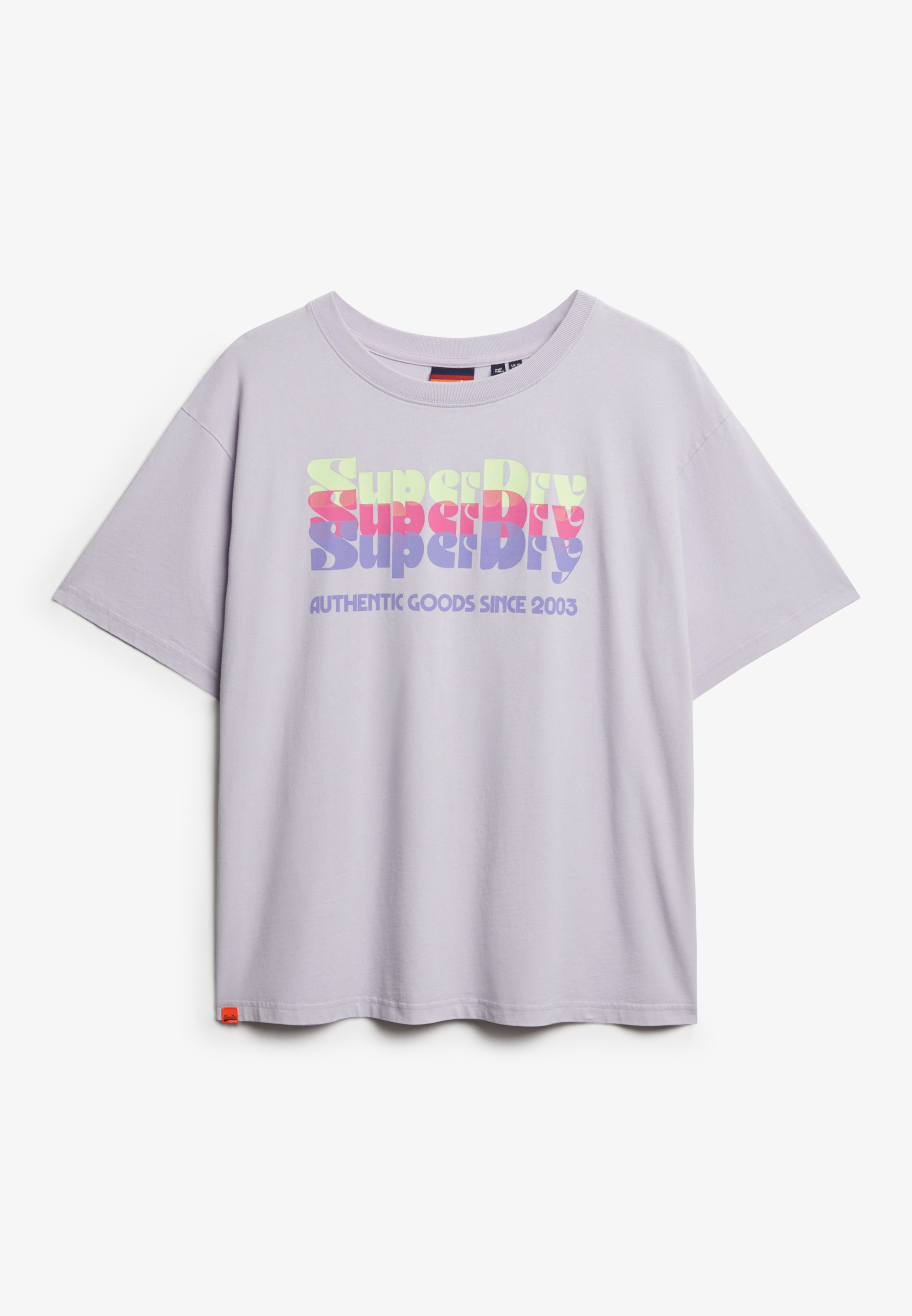 Superdry Rundhalsshirt »SU-NEON RAINBOW OVERSIZED TEE«