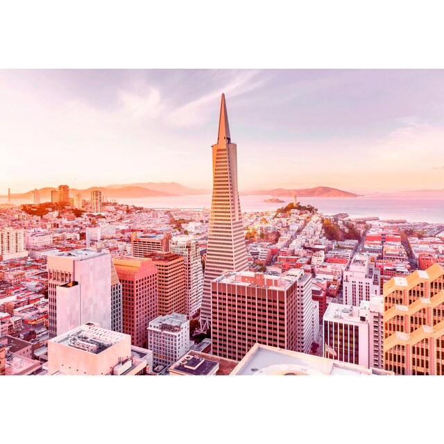 Komar Fototapete »San Francisco Morning«, 368x254 cm (Breite x Höhe),  inklusive Kleister online kaufen | mit 3 Jahren XXL Garantie