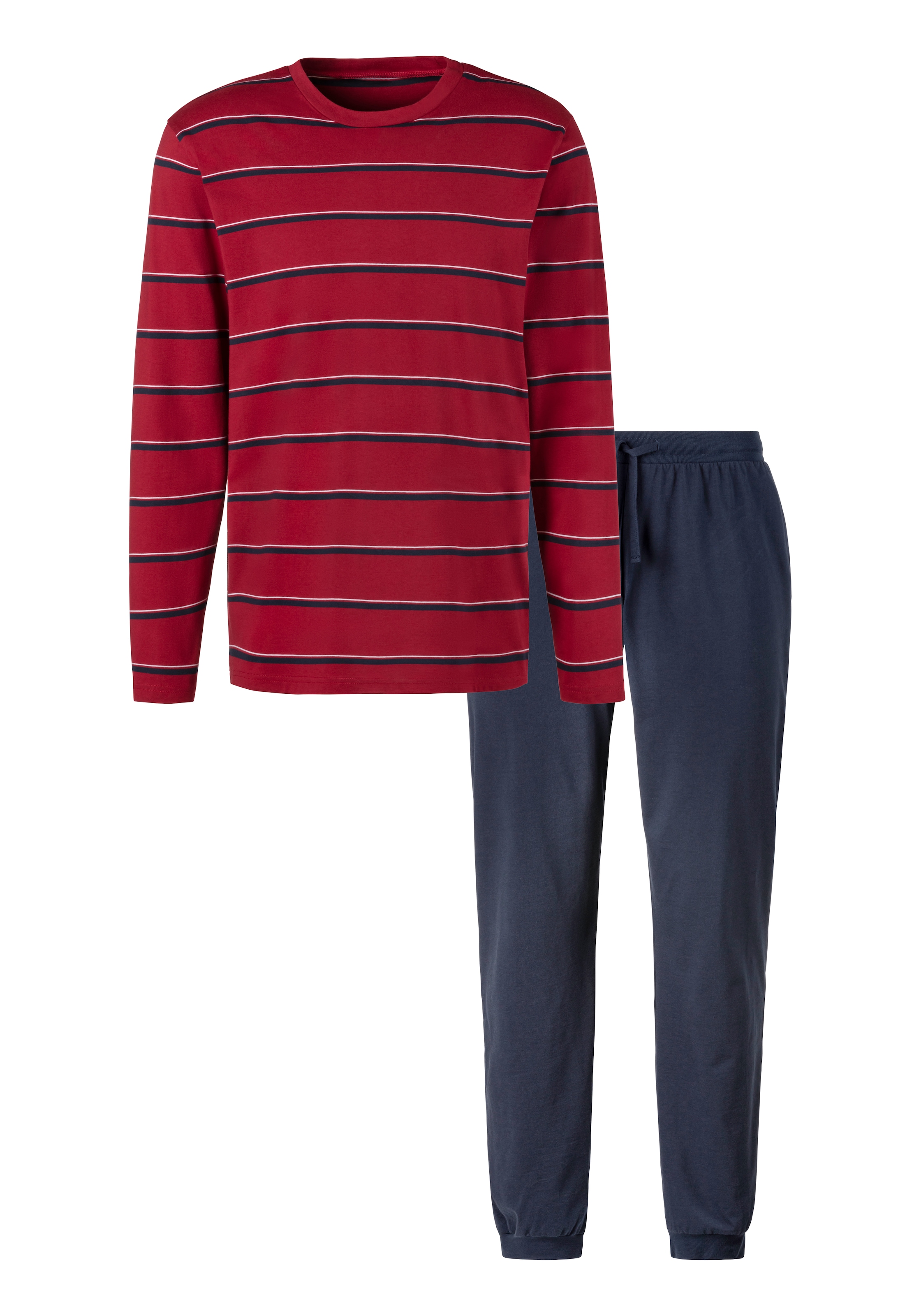 H.I.S Pyjama 1 Stück, 2 tlg. Schlafanzug mit garngefärbten Streifen