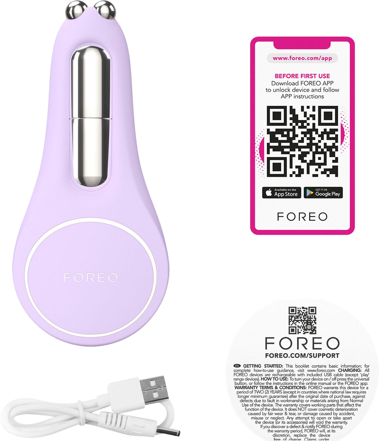FOREO Anti-Aging-Gerät »BEAR™ 2 eyes & lips«