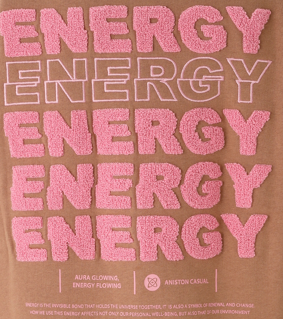 Aniston CASUAL Sweatshirt , hinten mit Applikationen, Stickerei und Schriftzügen
