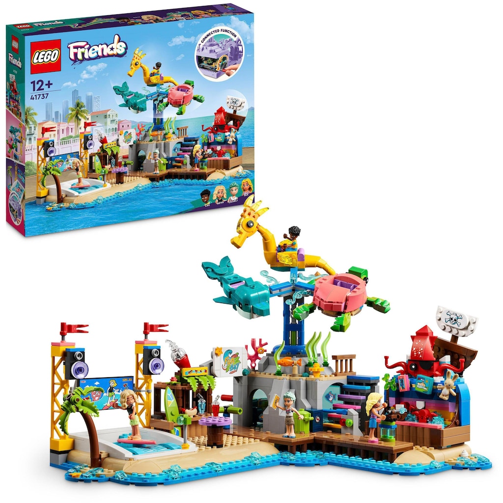 LEGO® Konstruktionsspielsteine »Strand-Erlebnispark (41737), LEGO® Friends«, (1348 St.)