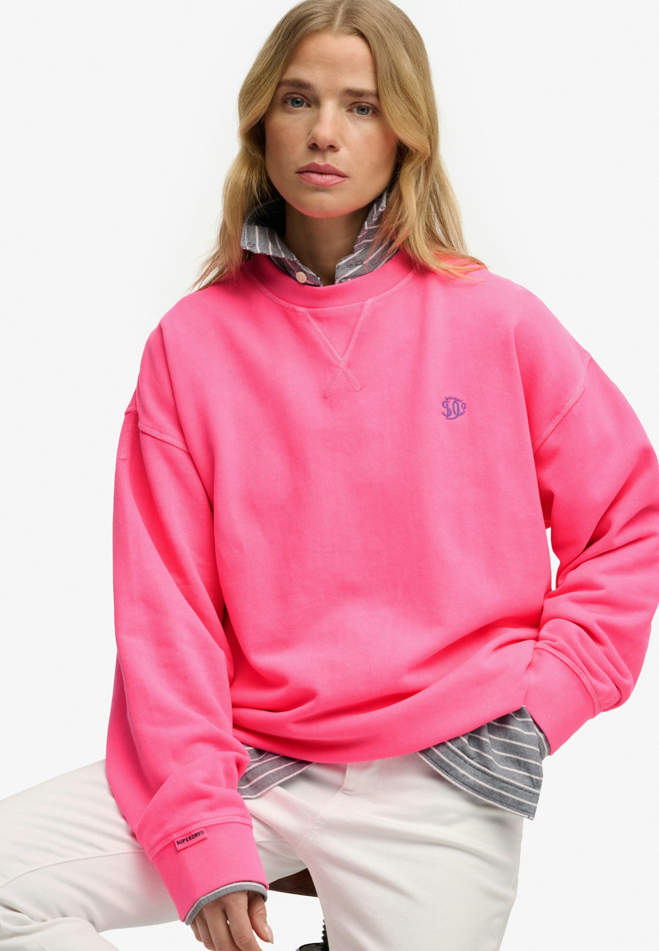 Superdry Sweatshirt »STUDIOS RELAXED CREW«, aus Baumwolle und Sweatware, Relaxed Fit, mit Rundhalsausschnitt
