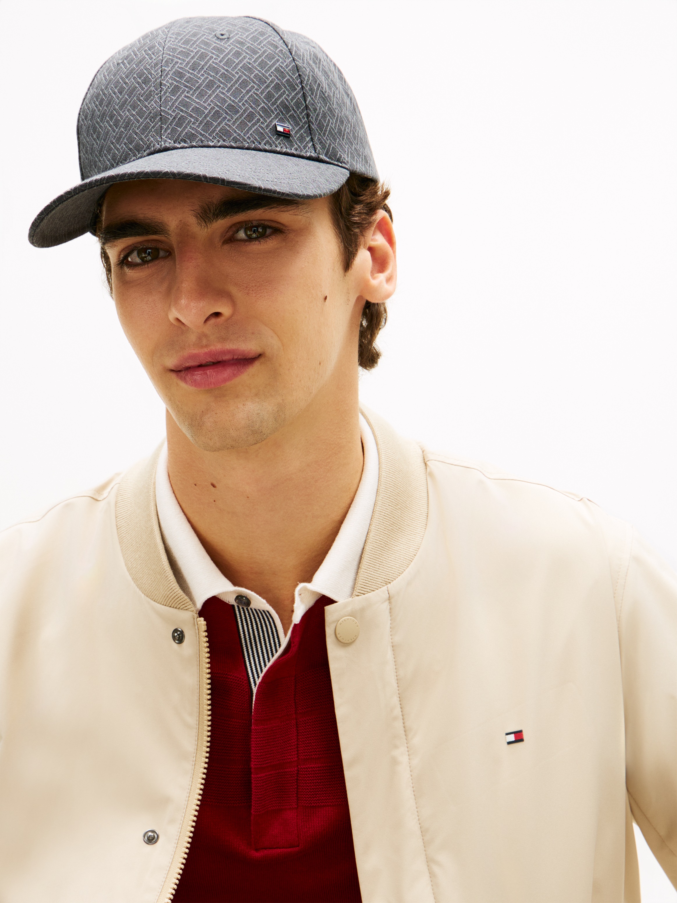 Tommy Hilfiger Baseball Cap »FLAG JACQUARD« Regular fit mit festem Schirm
