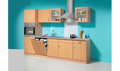 wiho Küchen Küchenzeile »Prag«, mit E-Geräten, Breite 280 cm kaufen