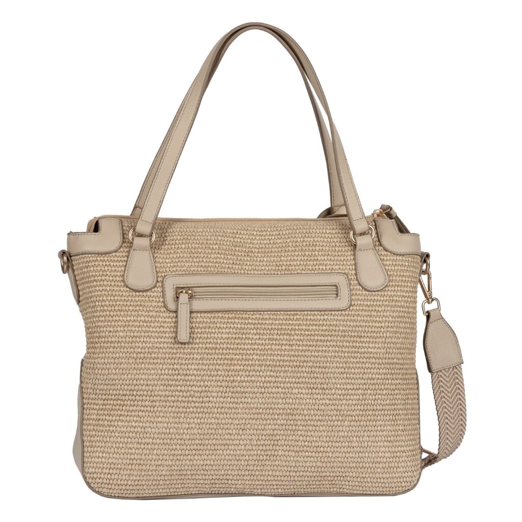 Gabor Shopper »Ophelio« Damen Umhängetasche, Schultertasche mit floralem Anhänger