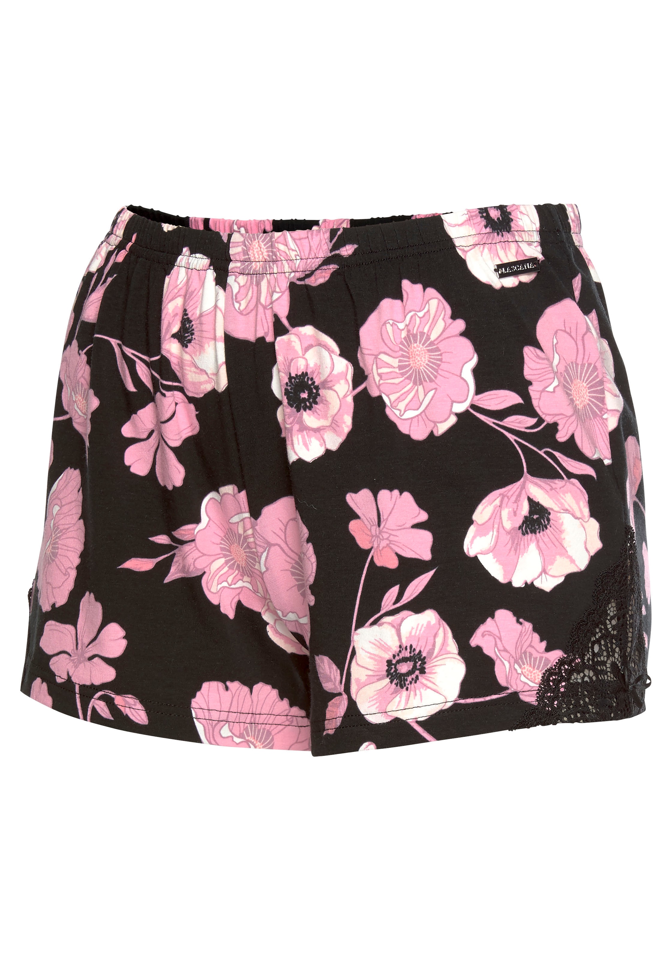 LASCANA Shorts, mit Spitzeneinsätzen ♕ bei