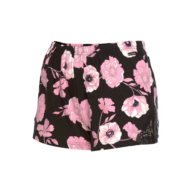 LASCANA Shorts, mit Spitzeneinsätzen bei ♕